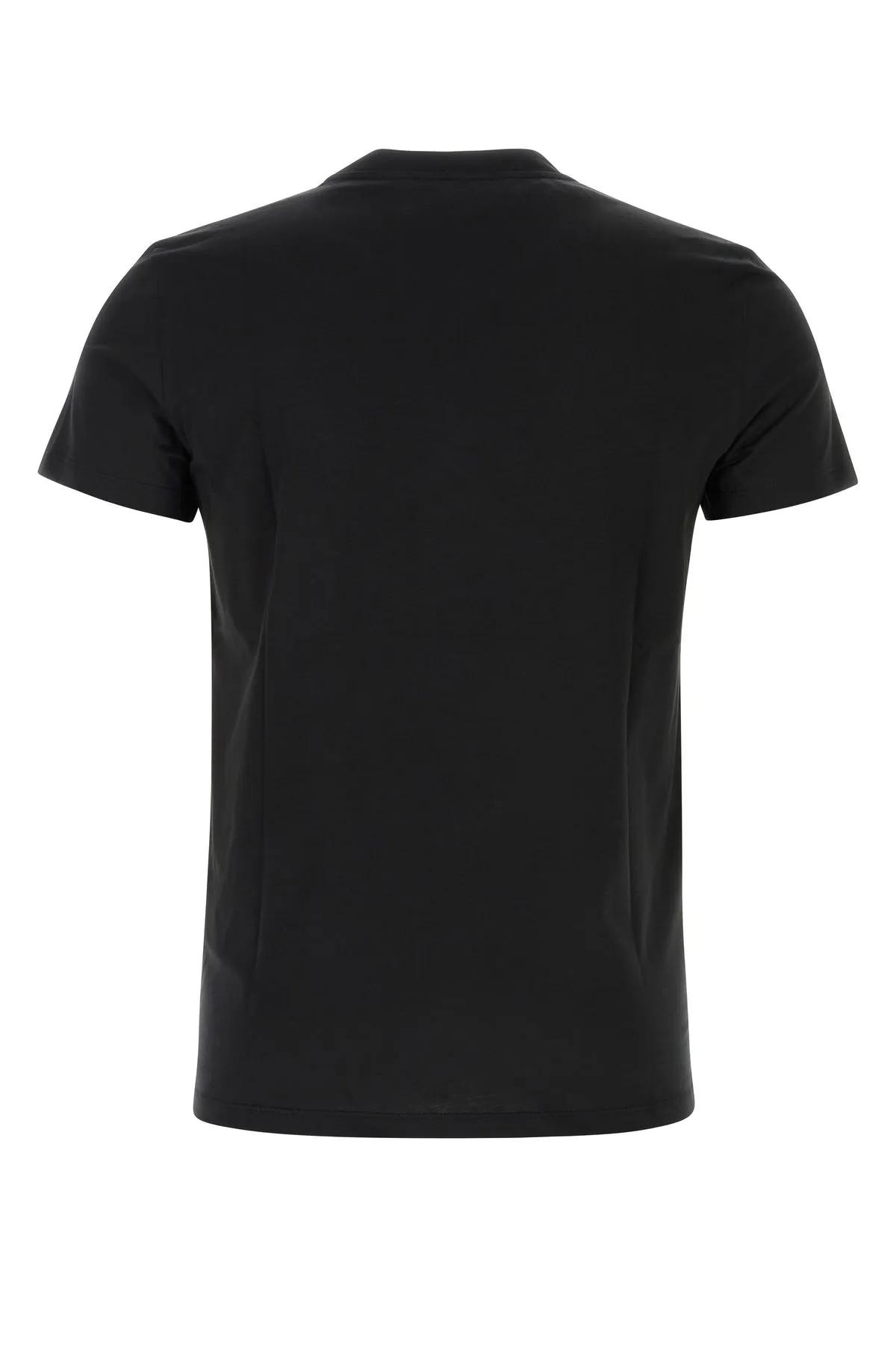 Shop Balmain Black Cotton T-shirt