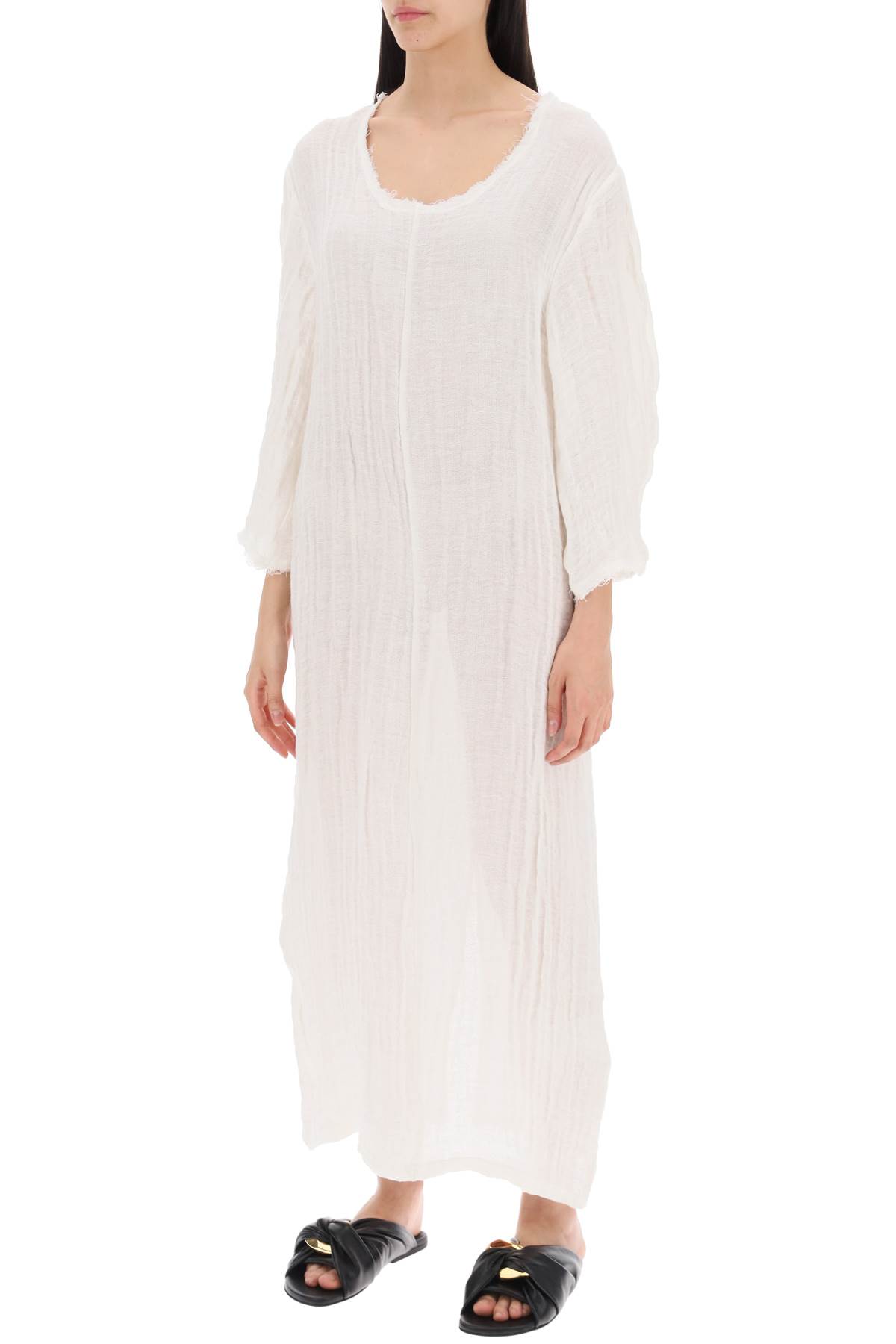 Shop By Malene Birger Organic Linen Miolla Dress In Pure White (white)