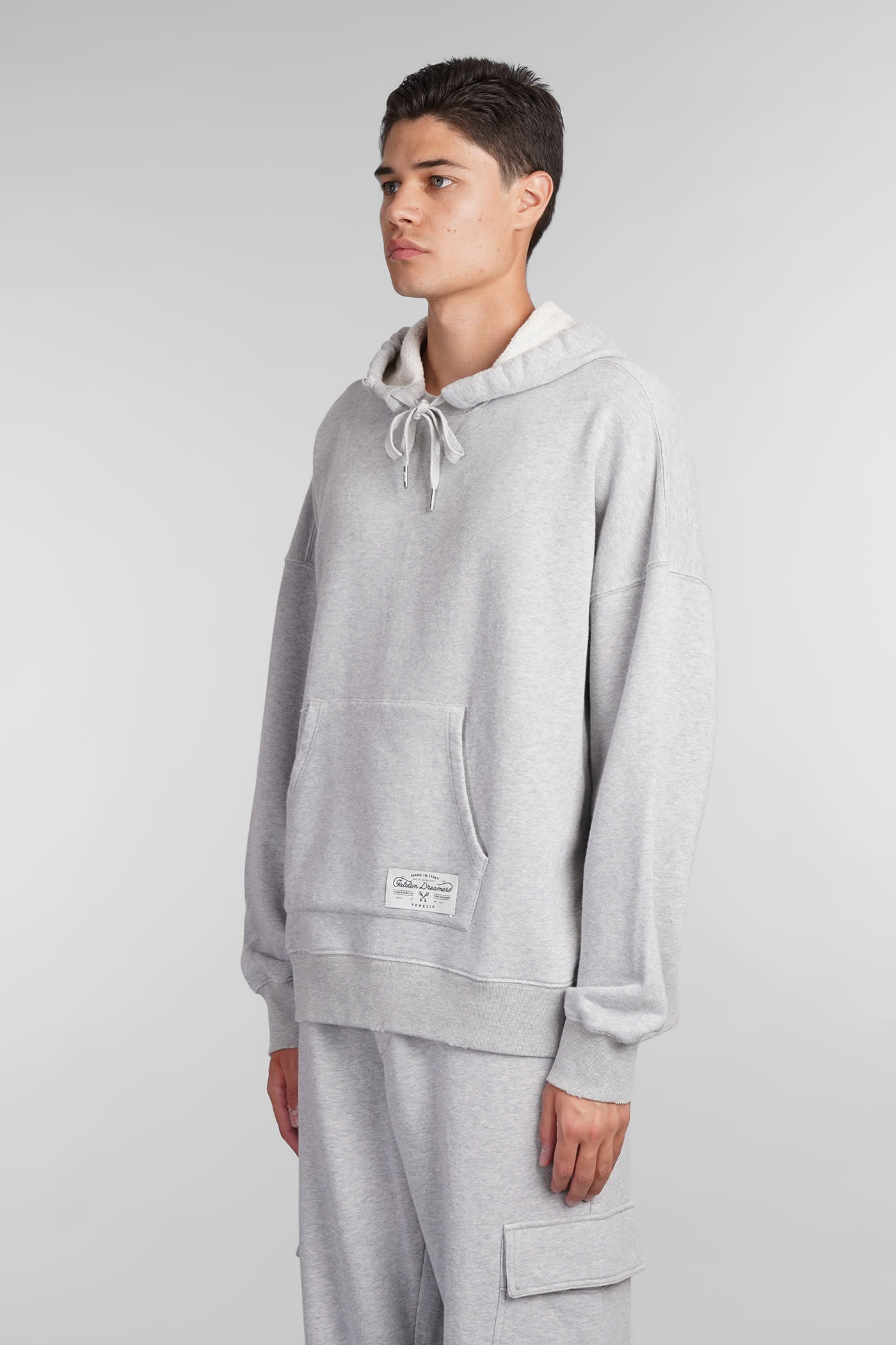 Shop Golden Goose Sweatshirt In Grey Cotton