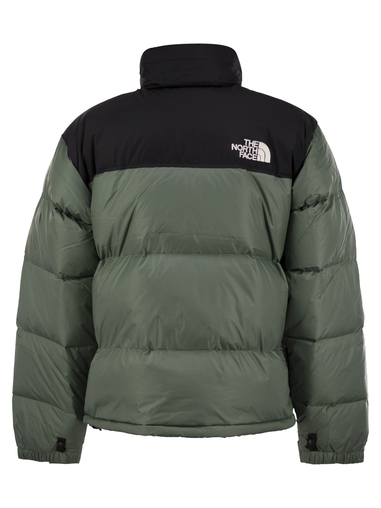The North Face Black 1996 Retro Nuptse Down Jacket In Green/black