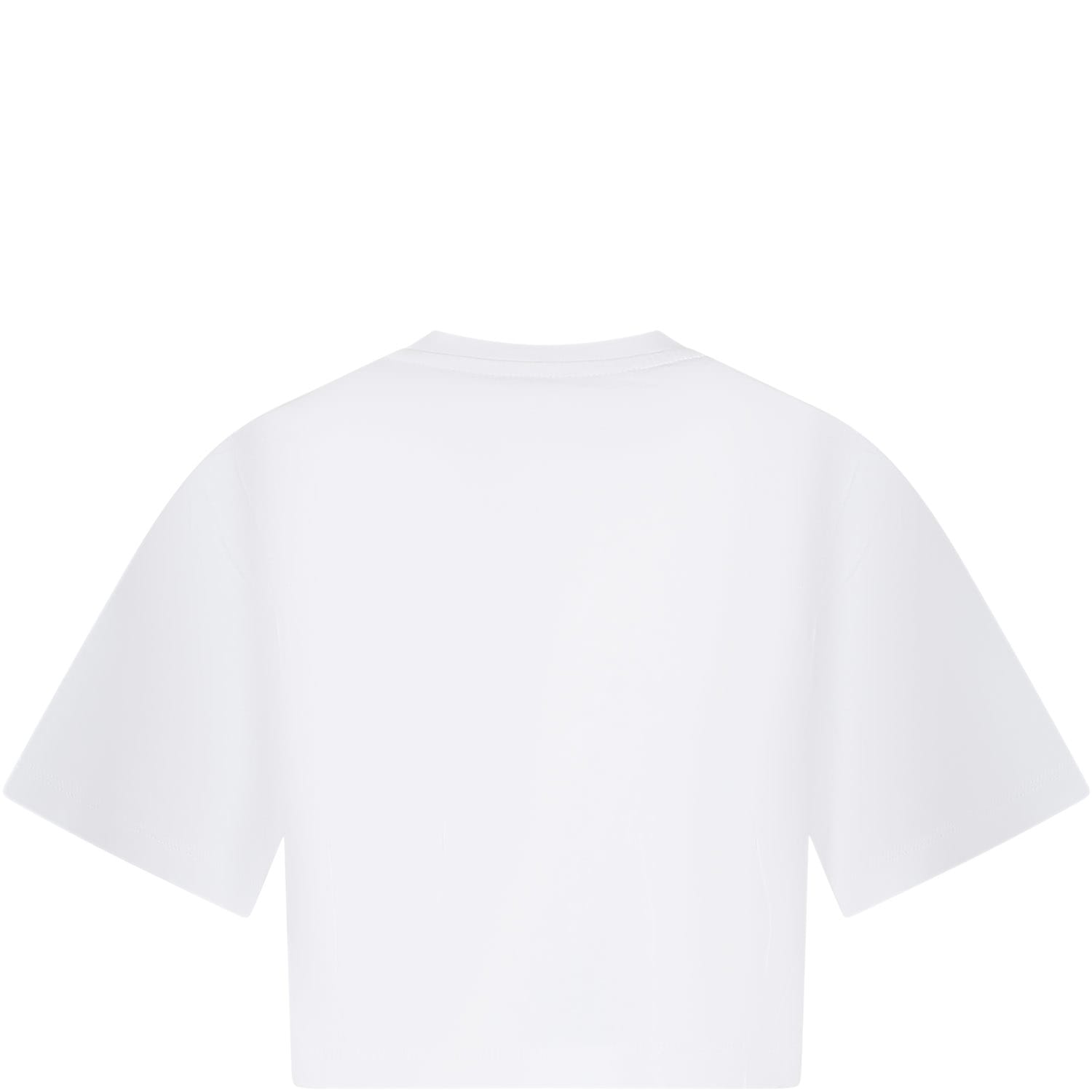 Shop Etro White T-shirt For Girl With Logo