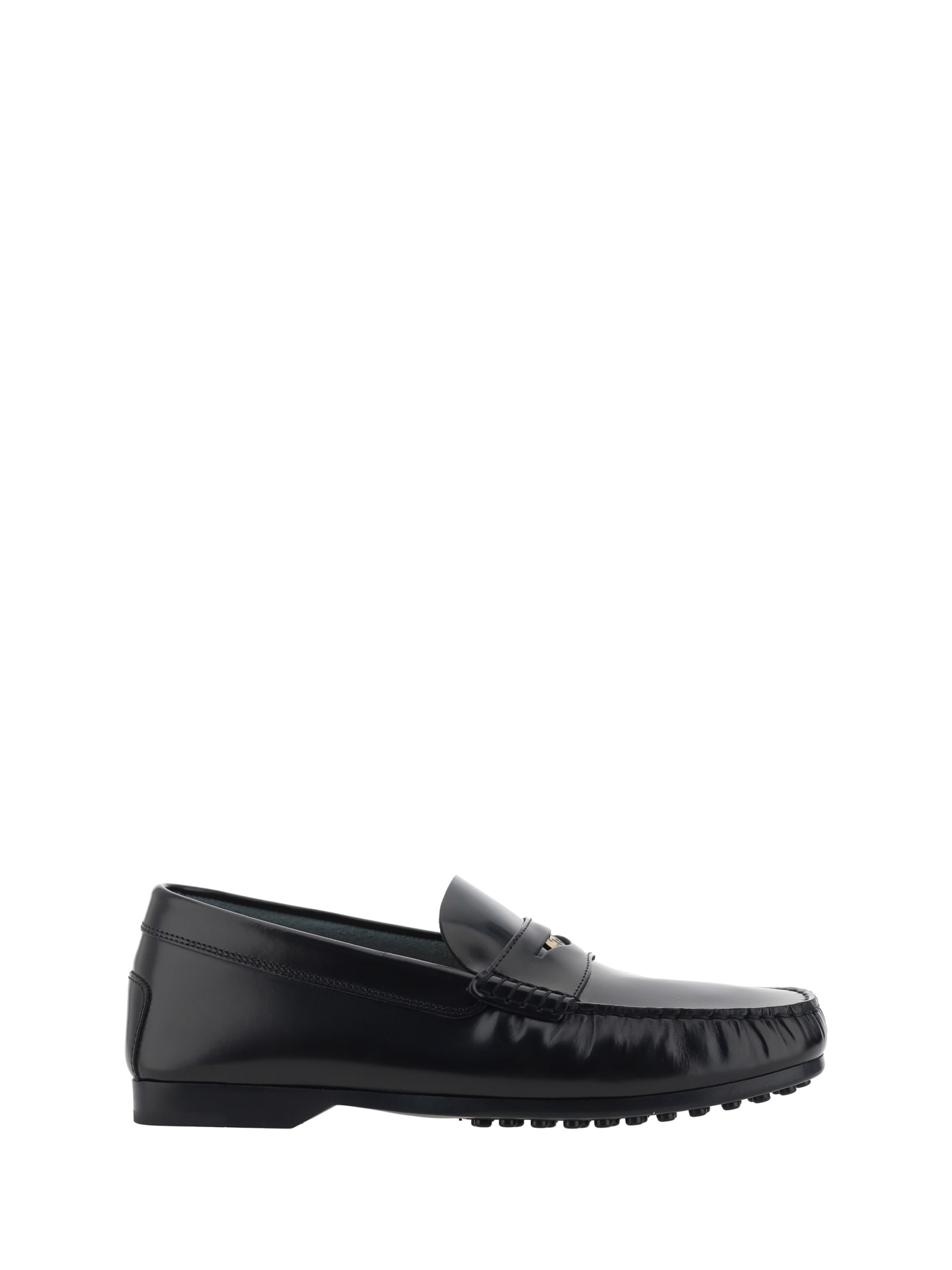 Shop Tod's Loafers In Nero