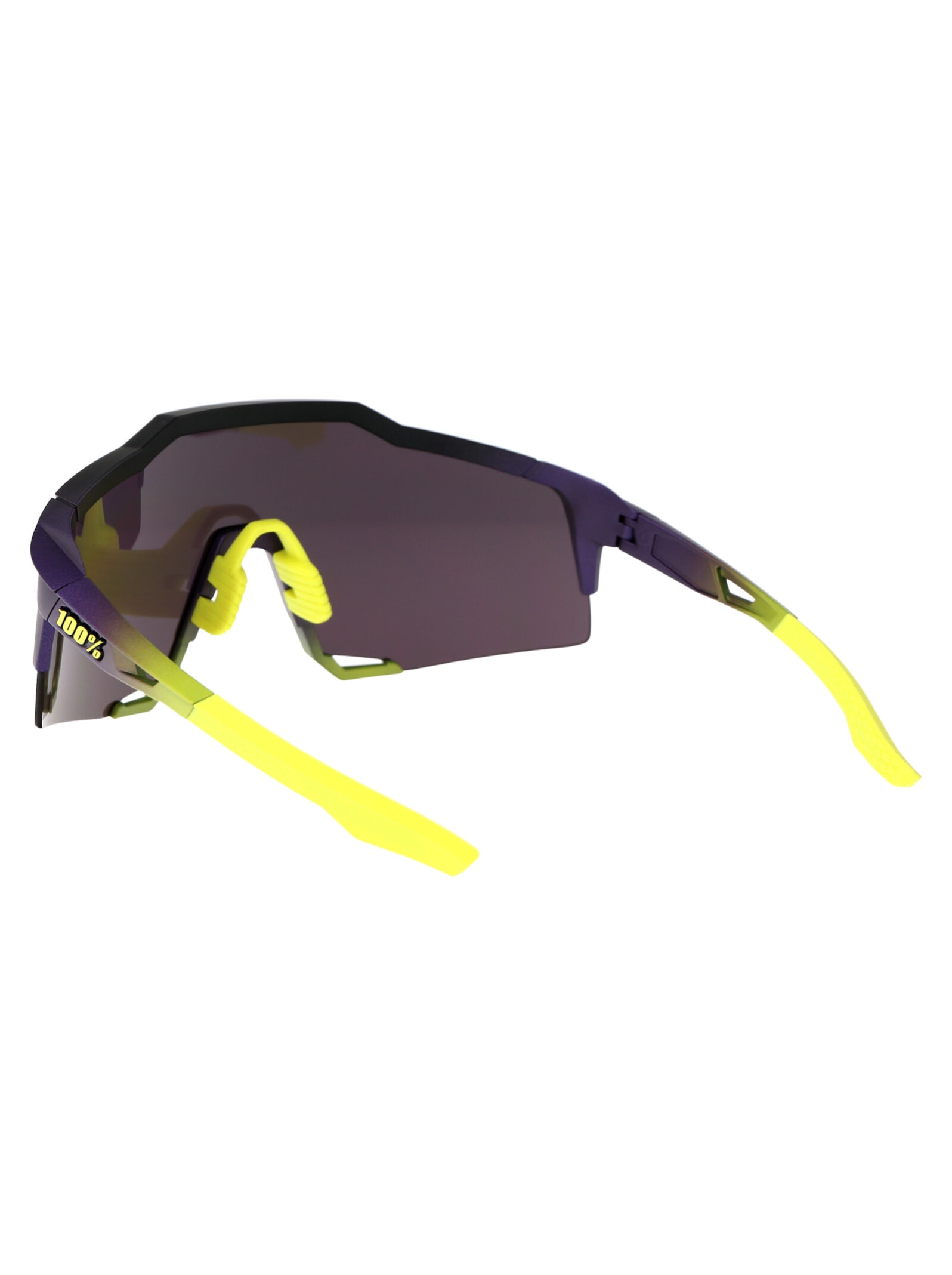 Shop 100% Speedcraft Sunglasses In Matte Metallic Digital Brights - Dark Purple Lens - Os