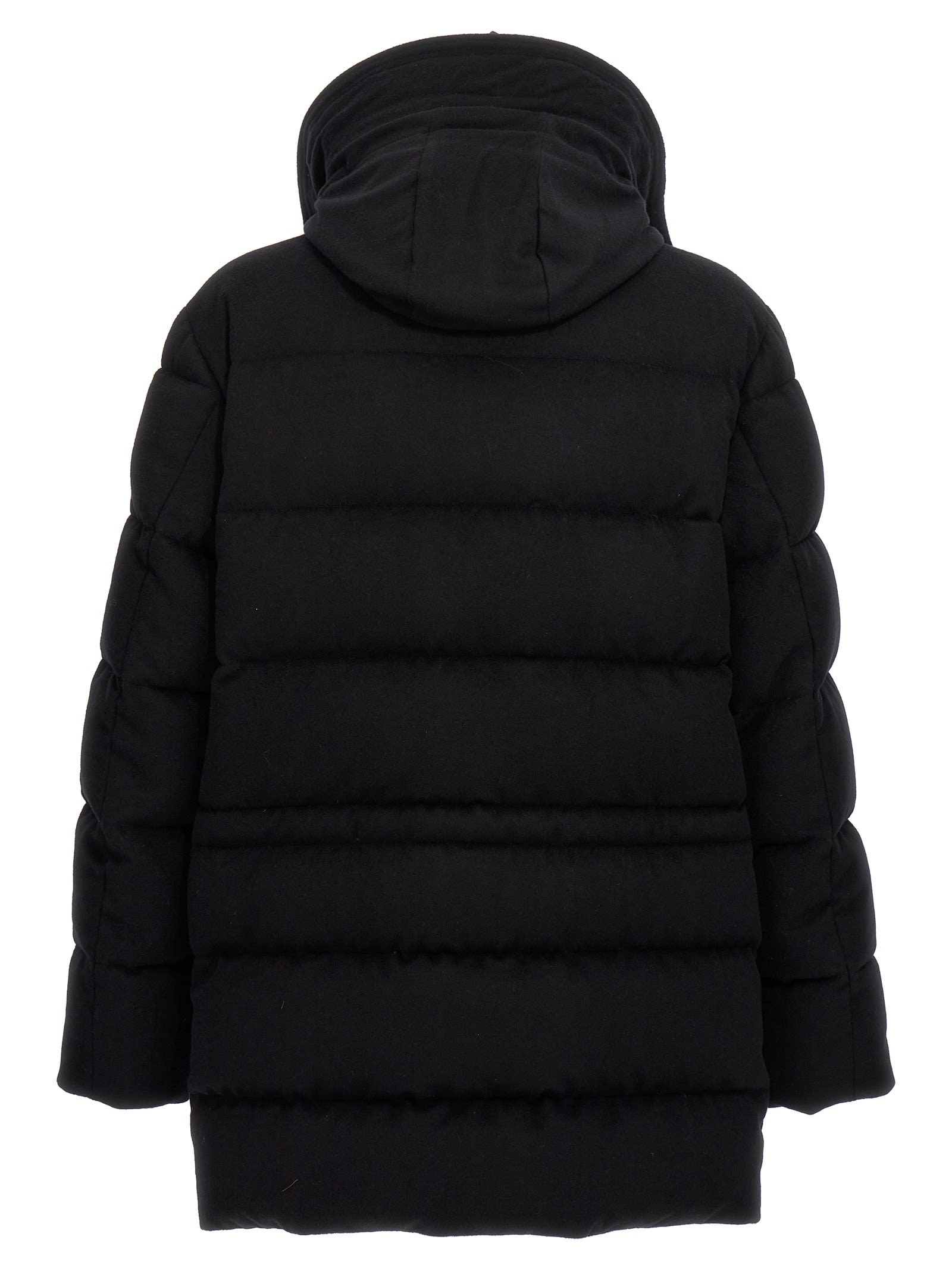 Shop Moorer Davide- Lsl Down Jacket In Black