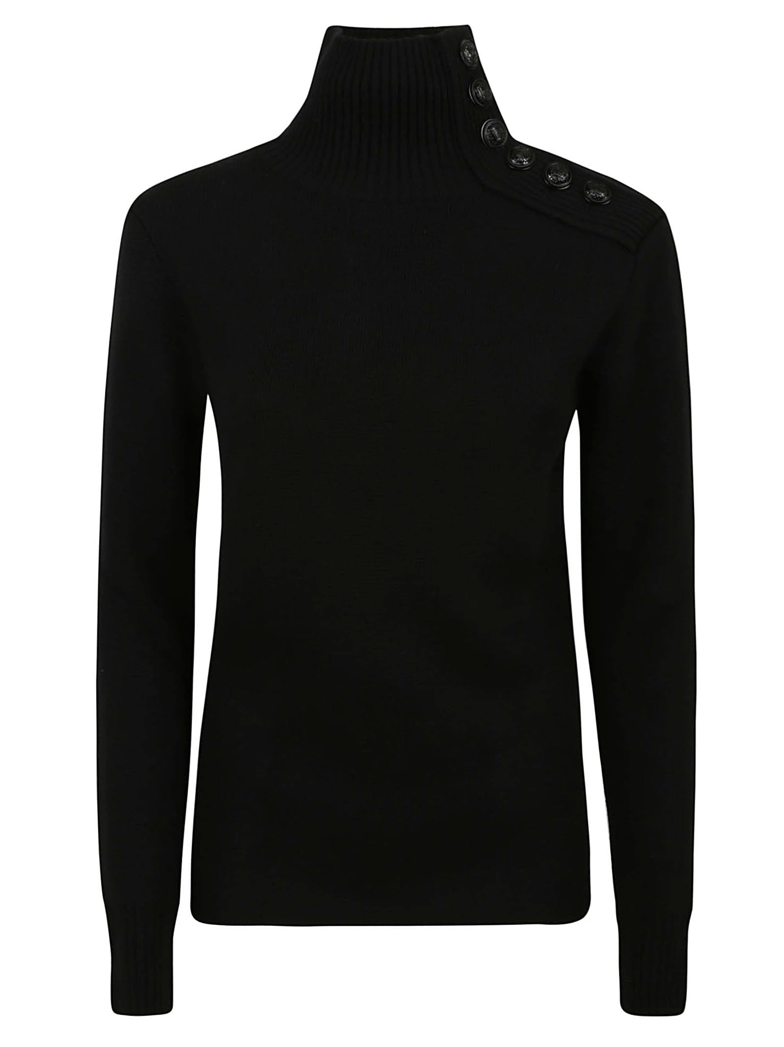 Buttoned Shoulder Jumper