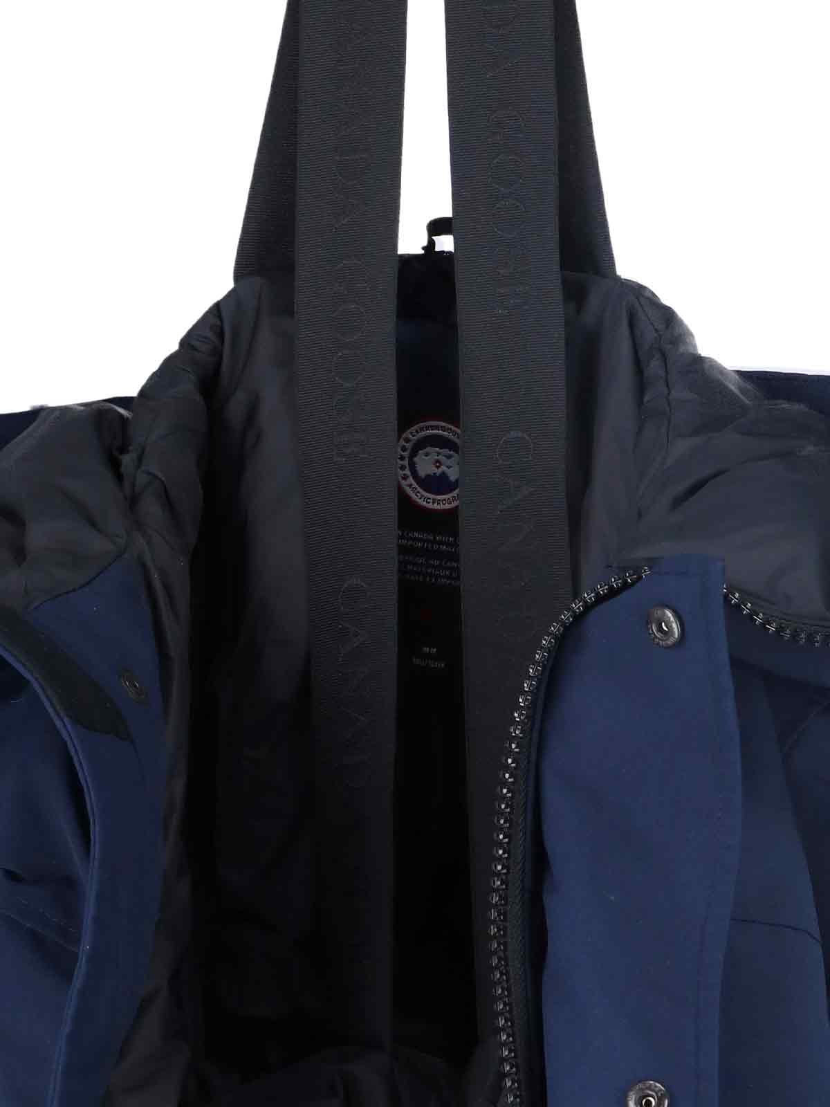 Shop Canada Goose Langford Parka In Blu