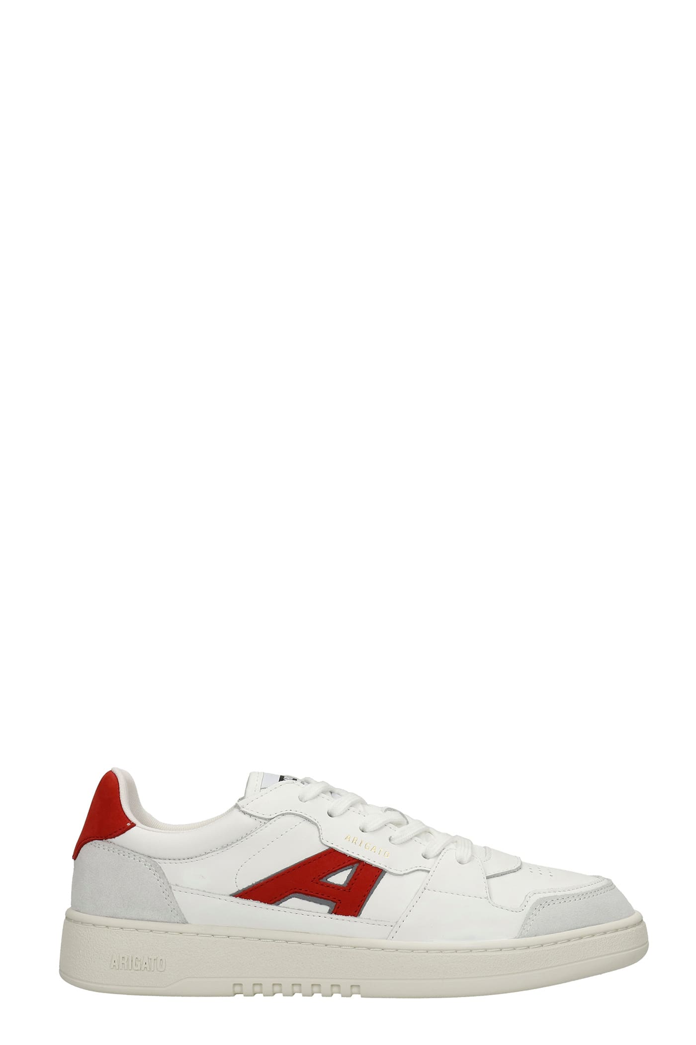 Axel Arigato A-dice Lo Sneakers In White Suede And Leather