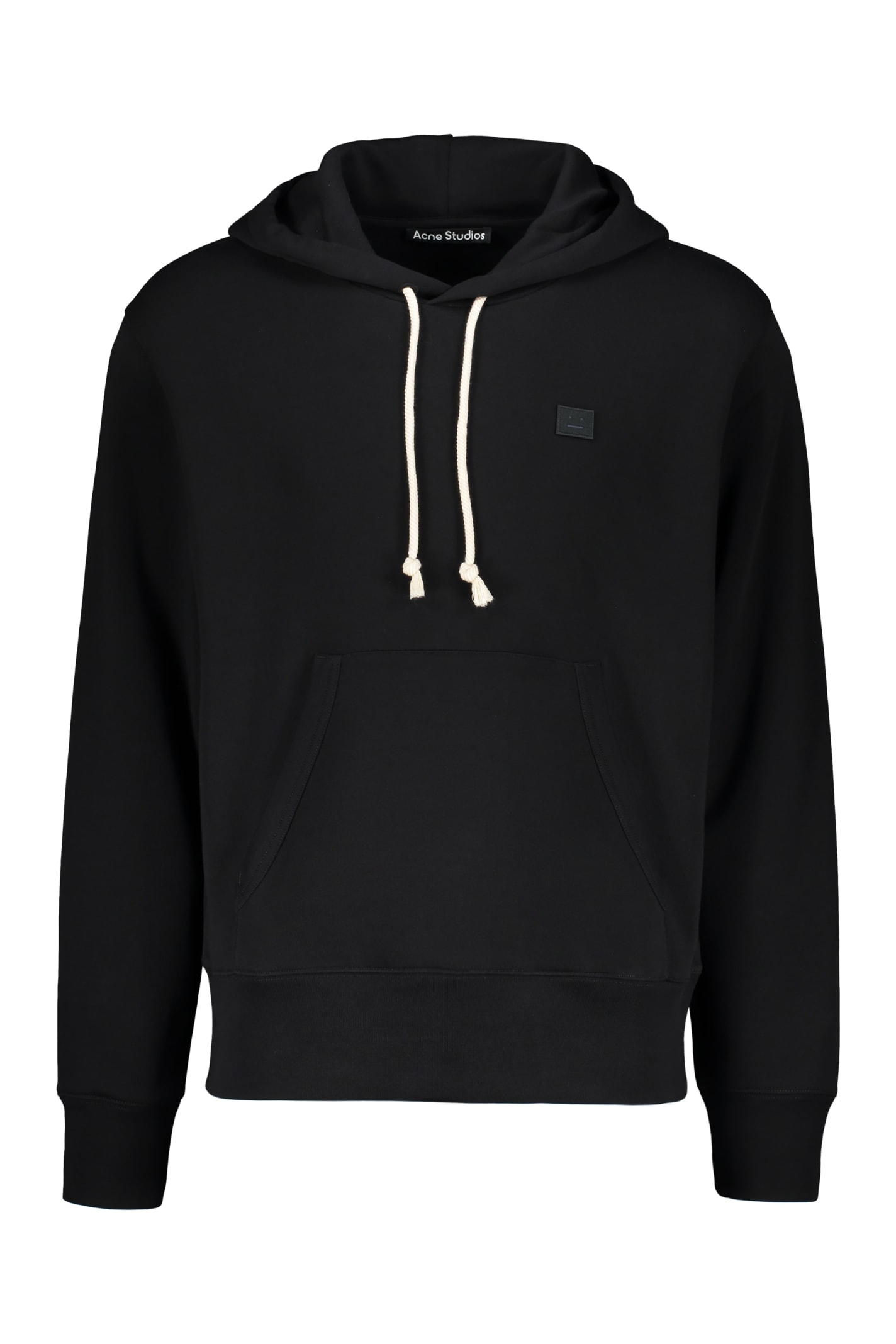 Shop Acne Studios Hooded Sweatshirt In Black