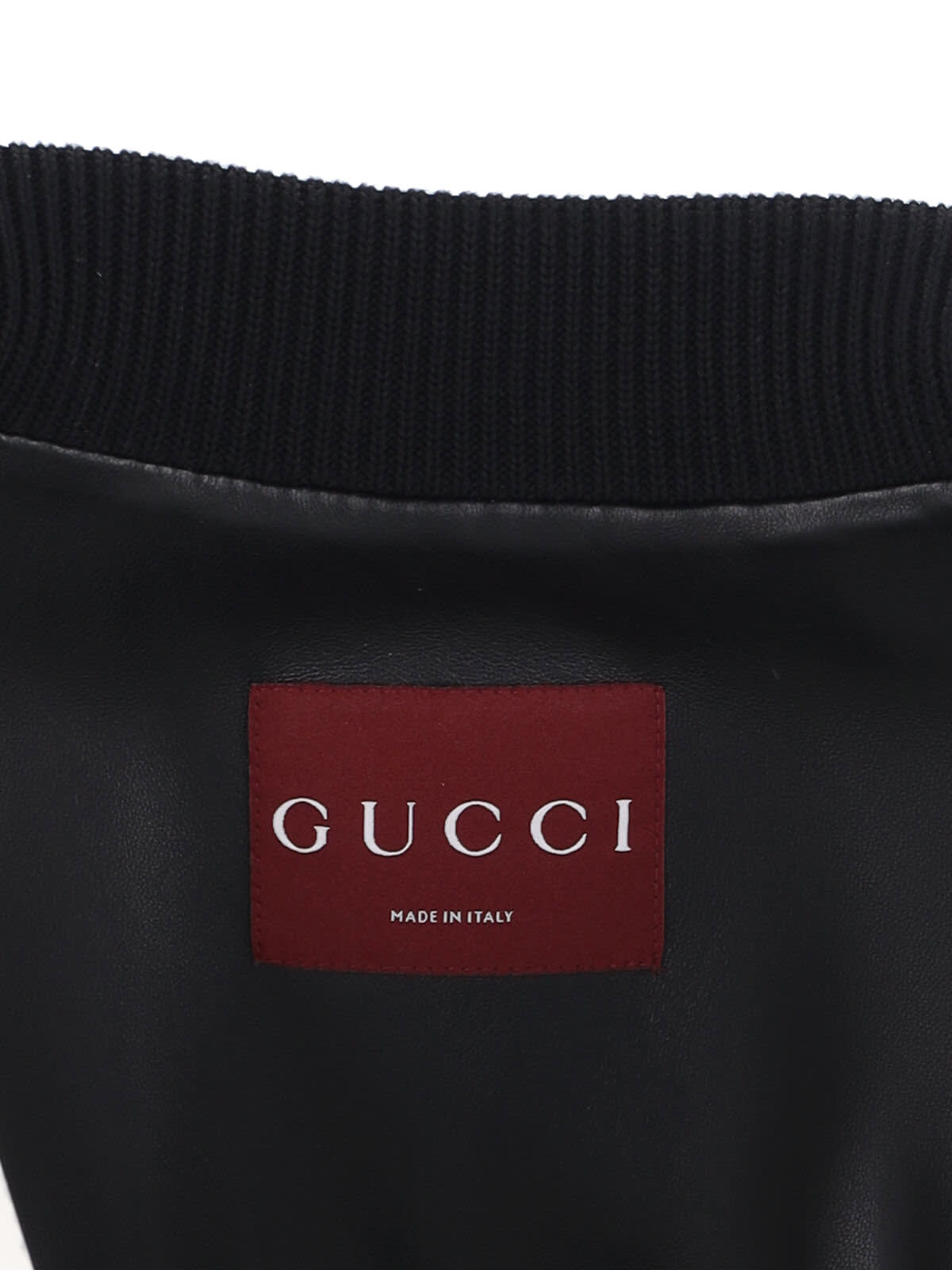 Gucci Nappa Bomber Jacket In Black