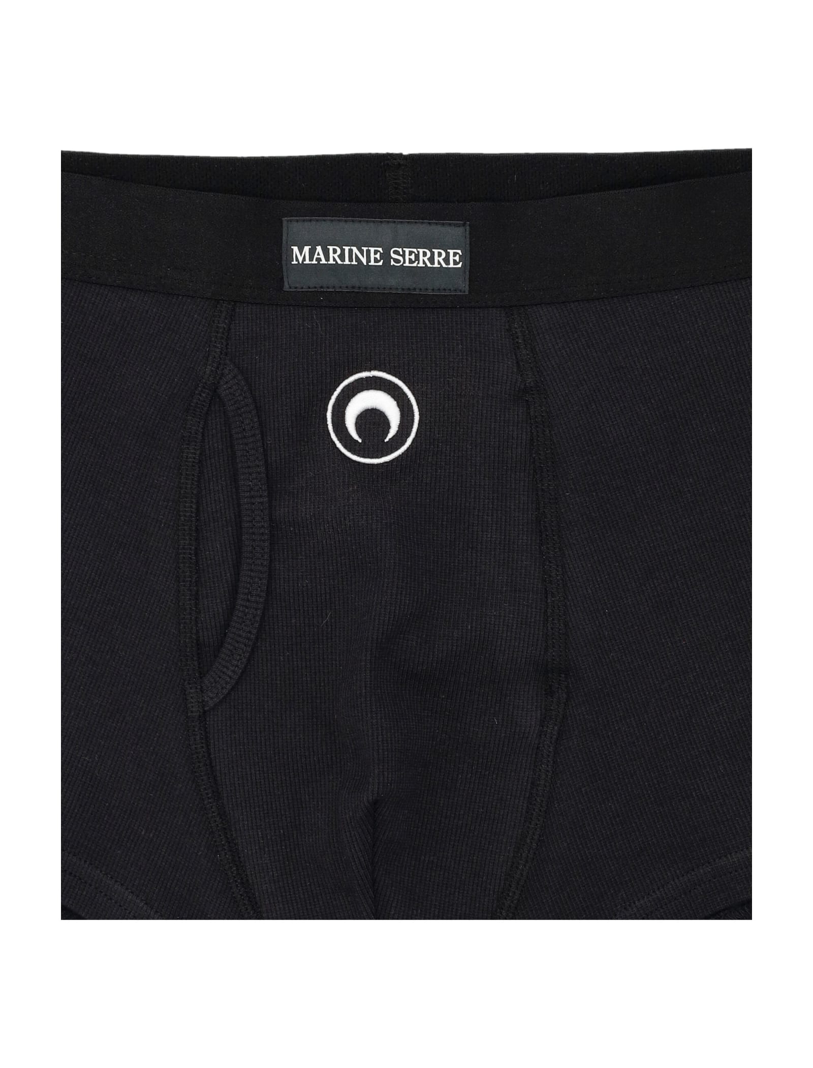 Shop Marine Serre Boxe Rib Cotton In Black