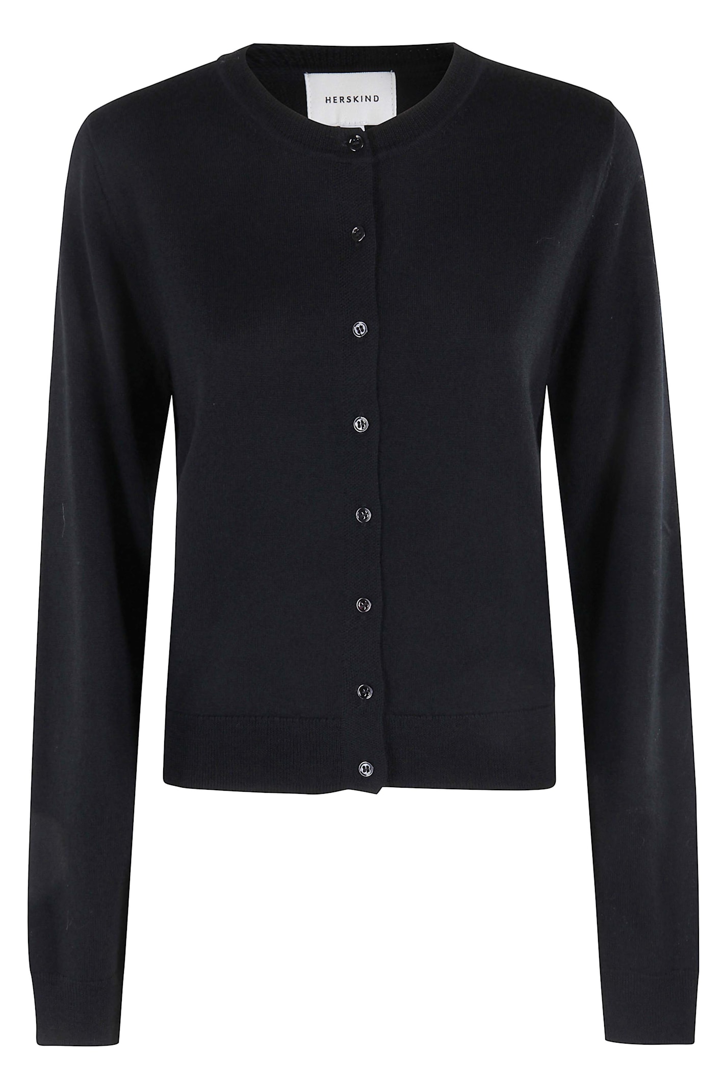 Herskind Roselle Knit Cardigan In Black