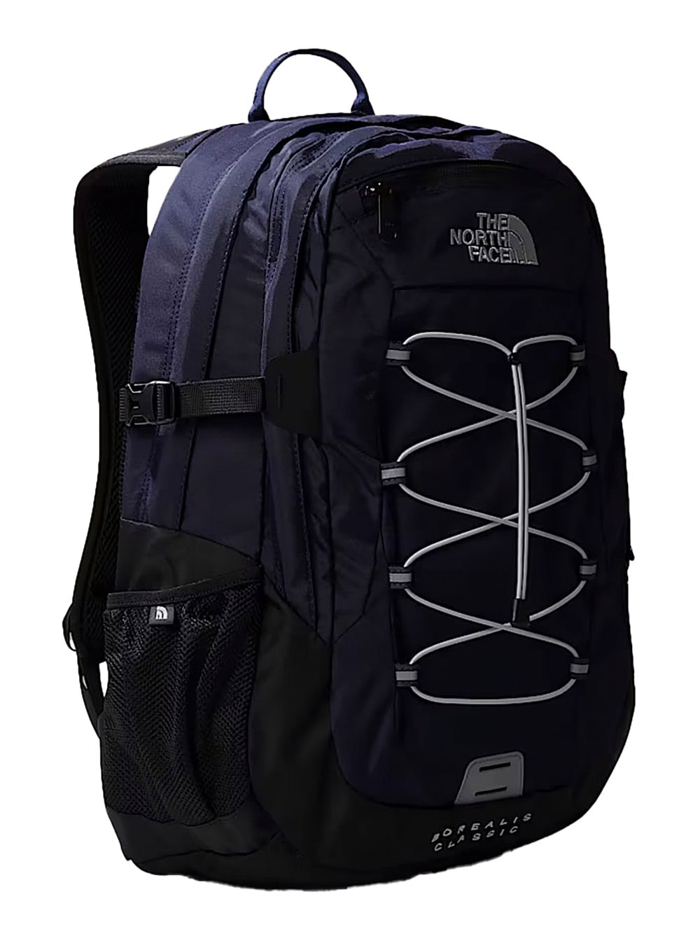 borealis Classic Blue Backpack With Contrasting Logo Print In Tech Fabric Man