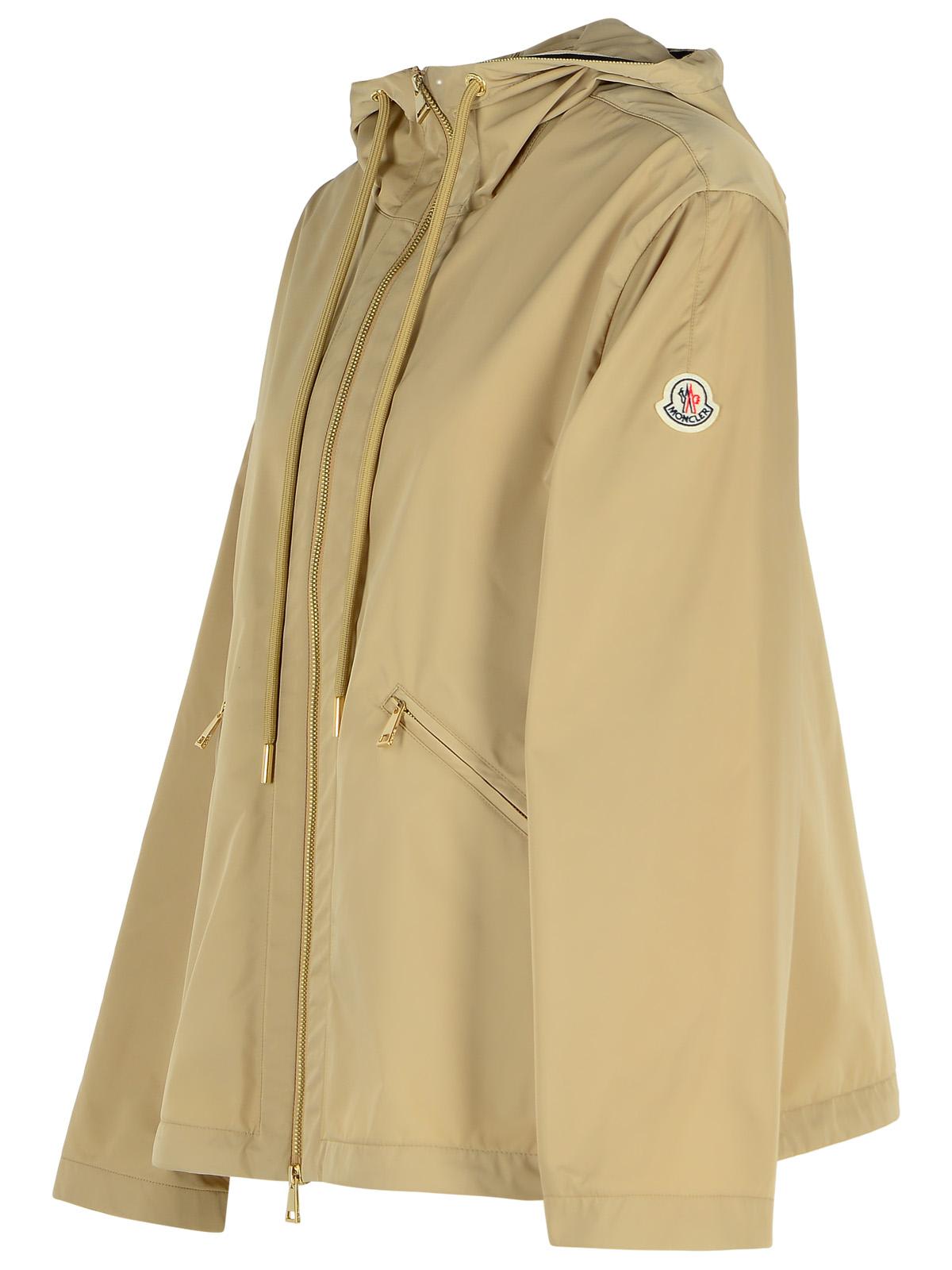 Moncler Cassiopea Cream Polyester Jacket In Cream