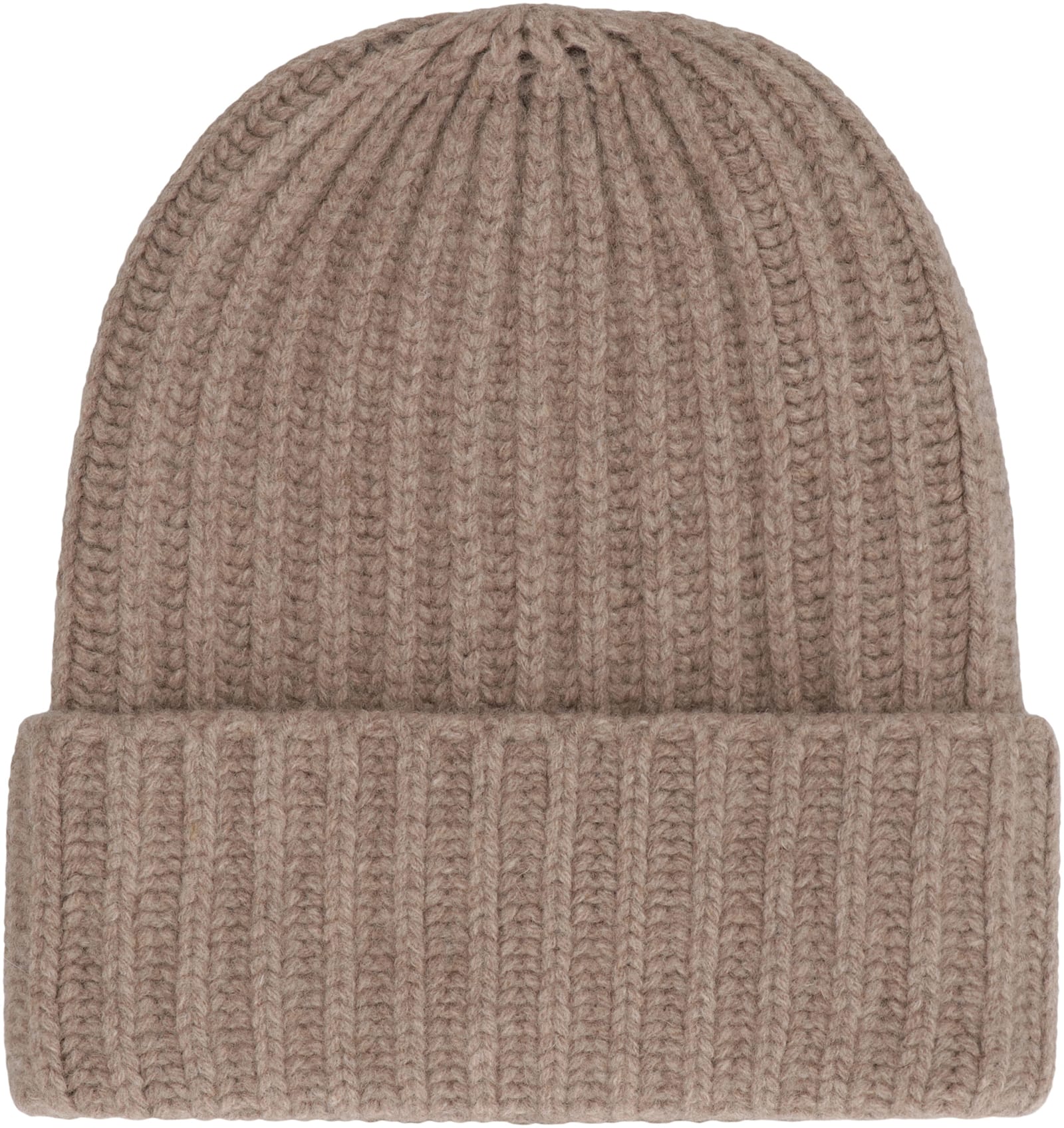 Malo Wool And Cashmere Hat In Brown