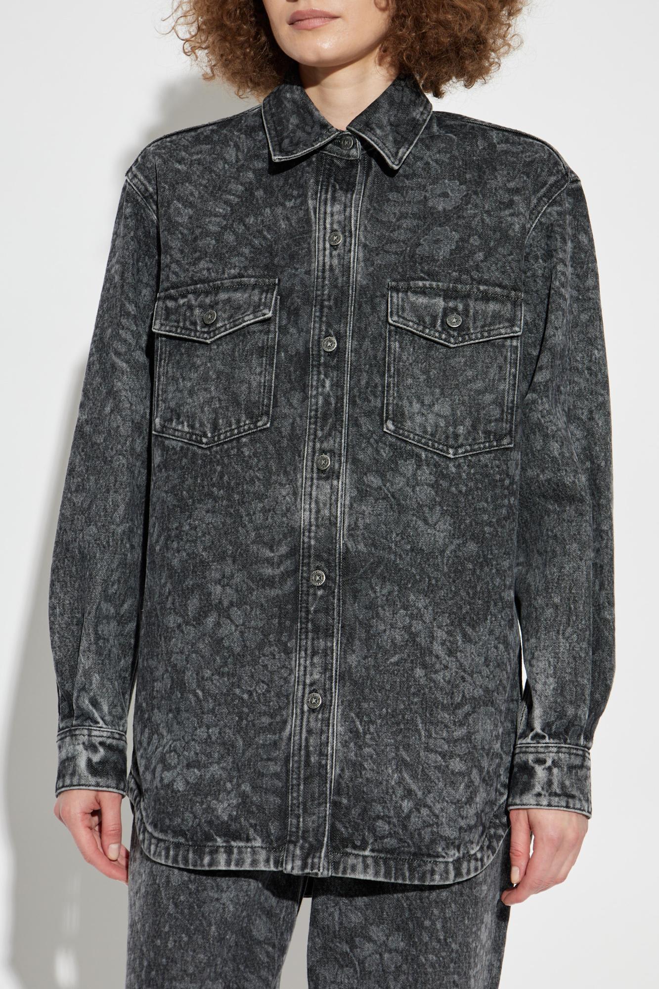 Golden Goose Denim Shirt In Black