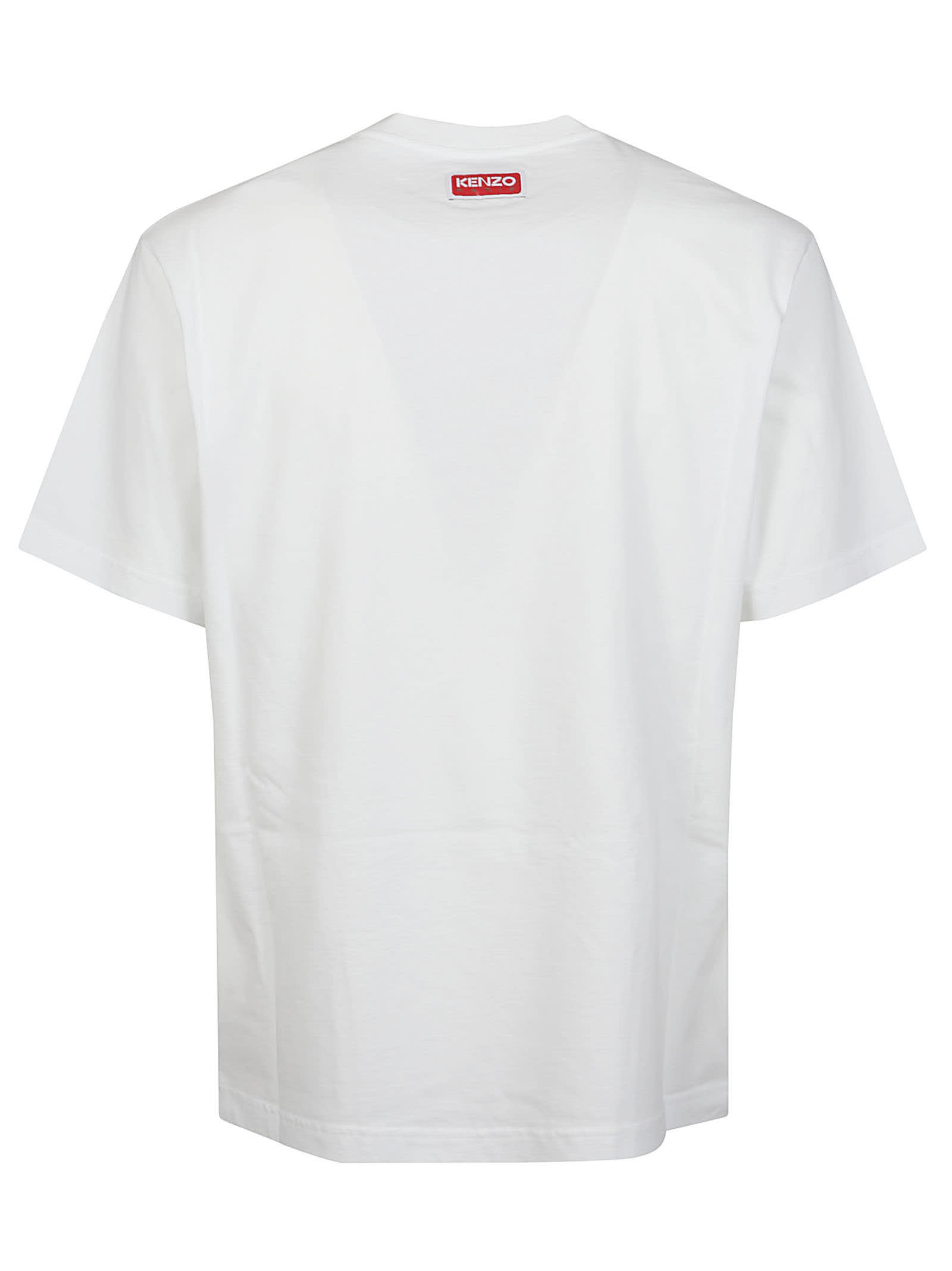 Shop Kenzo Tiger Varsity Classic T-shirt In Blanc Casse