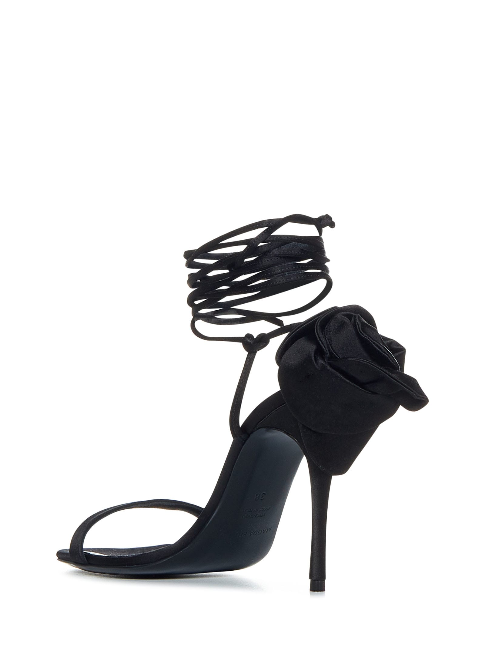 Shop Magda Butrym Sandals In Black