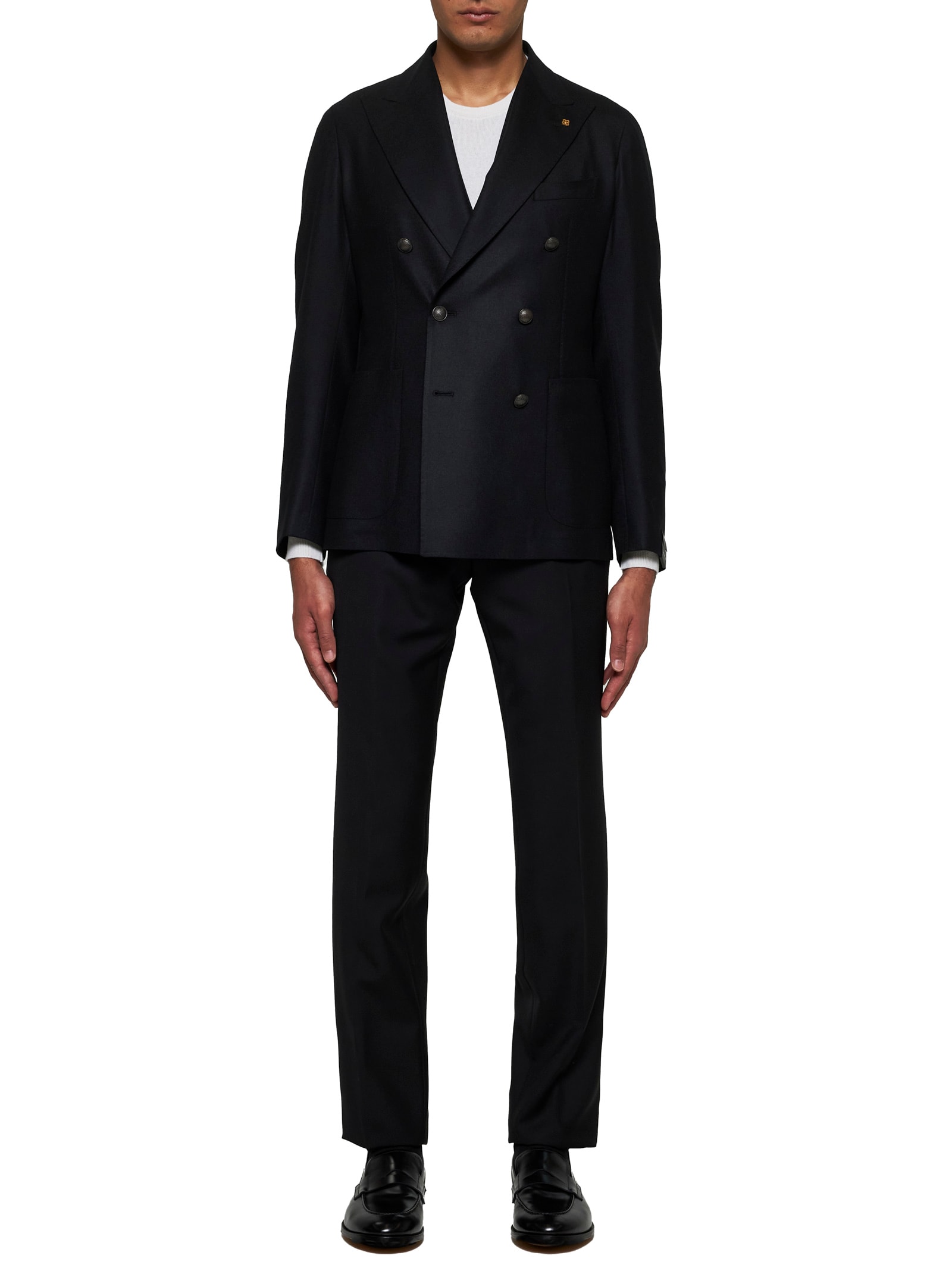 Shop Tagliatore Blazer In Black