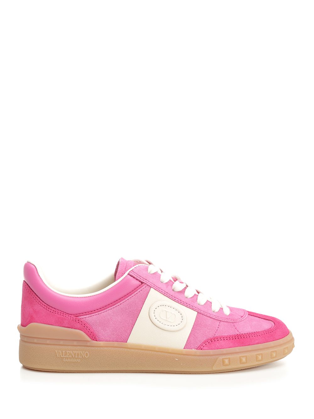 Valentino Garavani Velcro Sneakers In Cyclamen And Pink