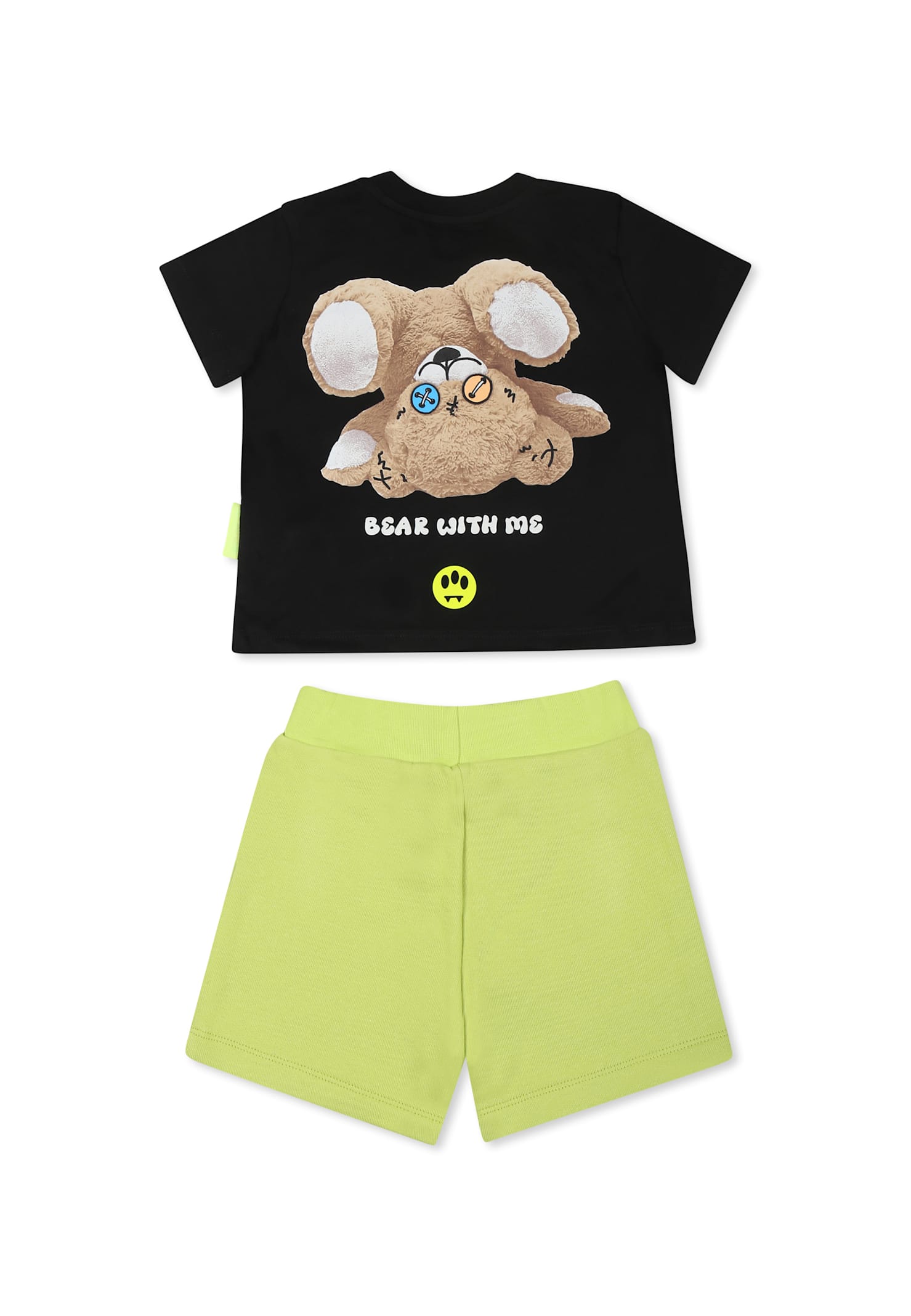 Barrow Multicolor Suit For Babykids With Bear Print In Multicolor