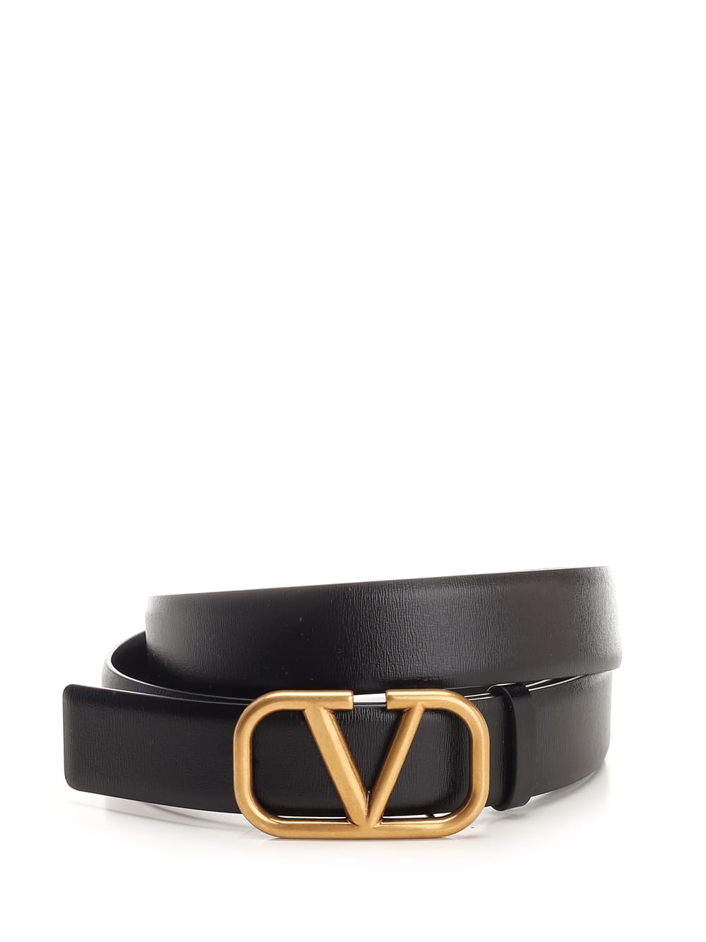 Shop Valentino Vlogo Belt In Black