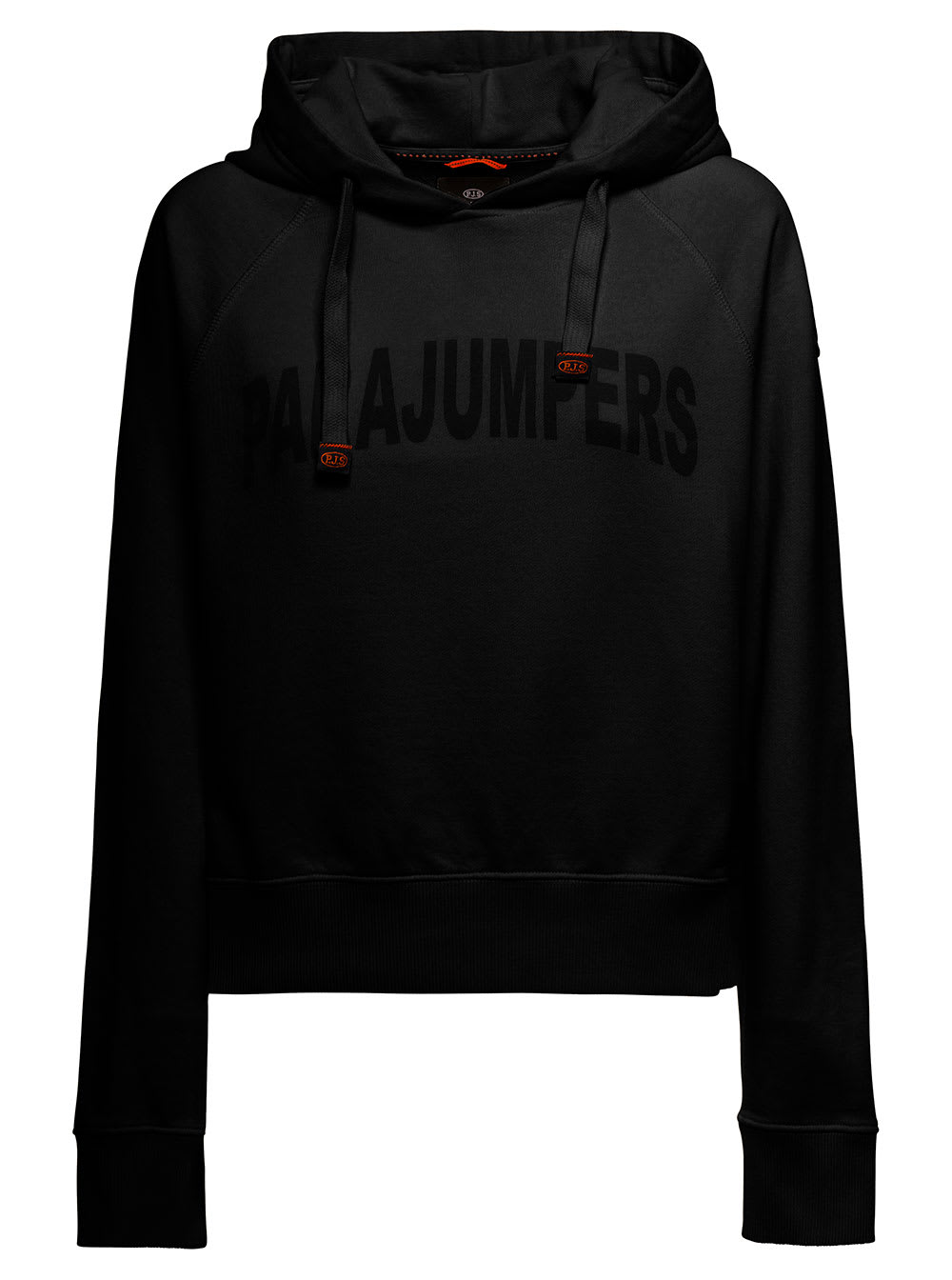 Parajumpers Womans Black Cotton Hoodie With Logo