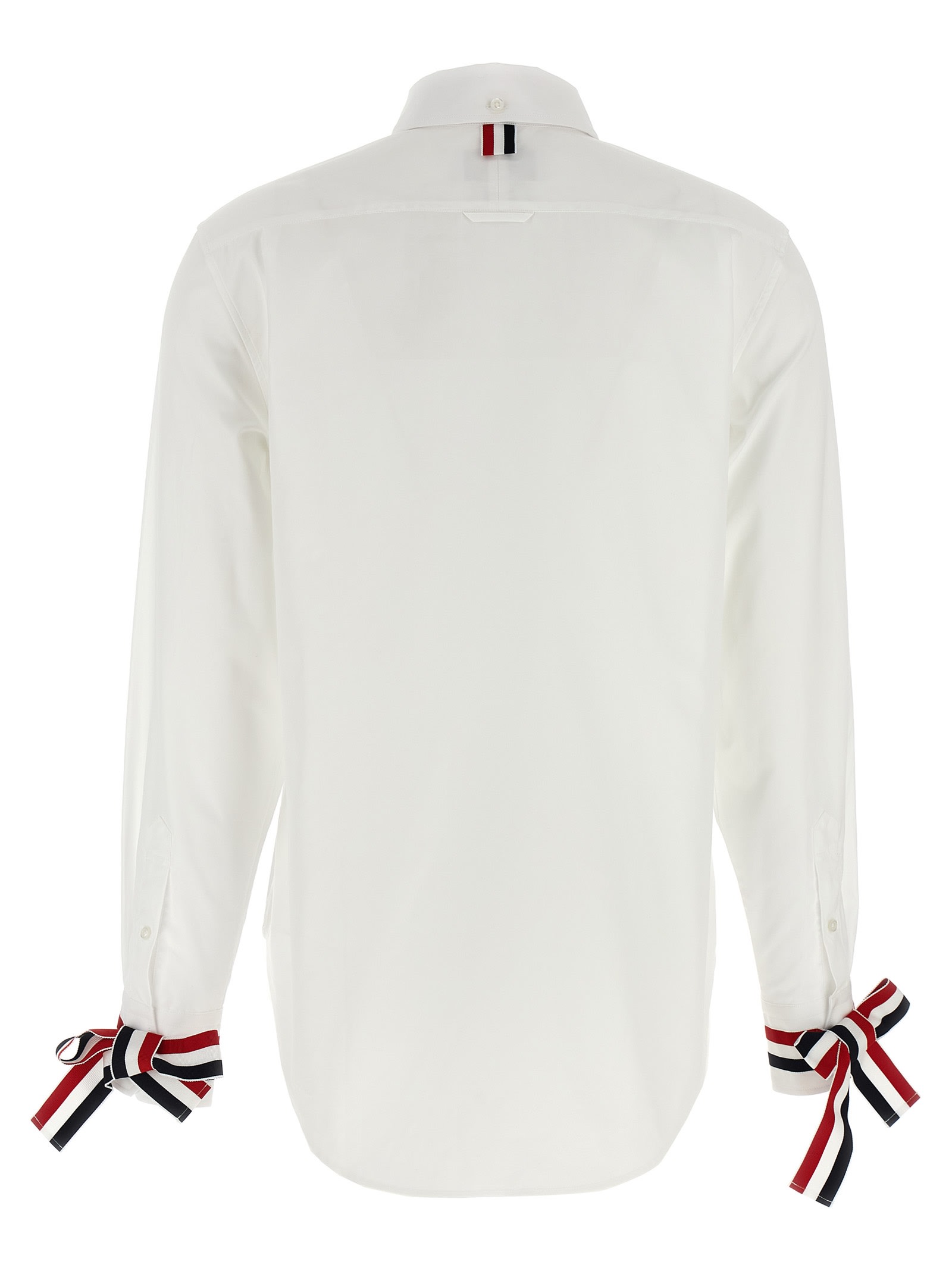 Thom Browne Easy-fit Point Collar Shirt In White