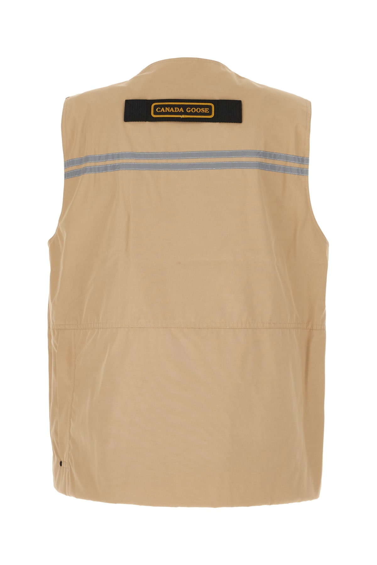 Shop Canada Goose Beige Polyester Blend Canmore Sleeveless Jacket In Desert Sand