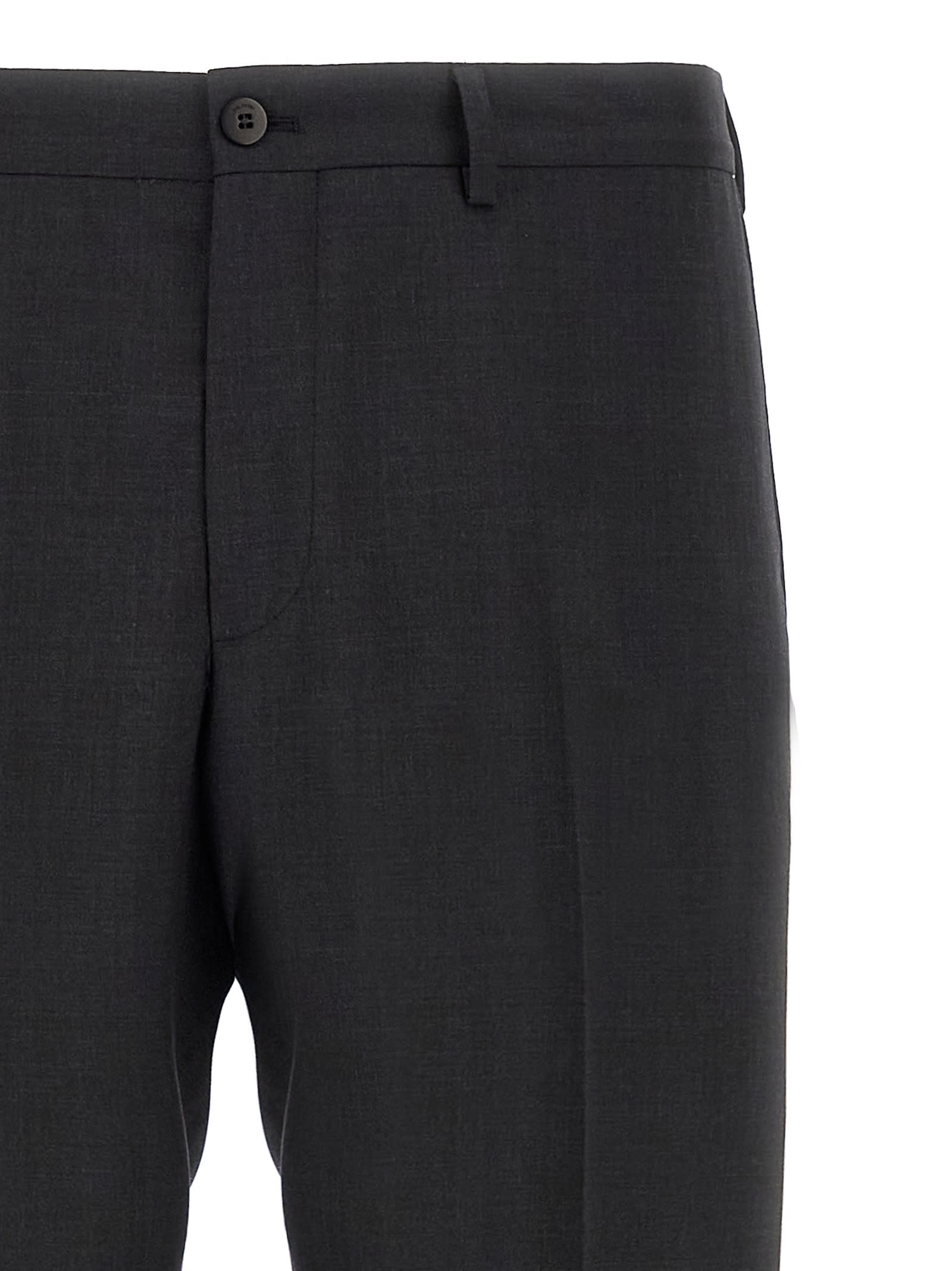 Pal Zileri Wool Pants Gray In Gray