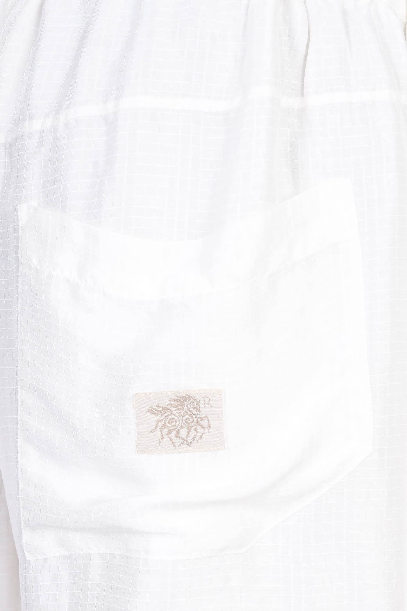 Ranra Jacquard Pattern Shorts In White