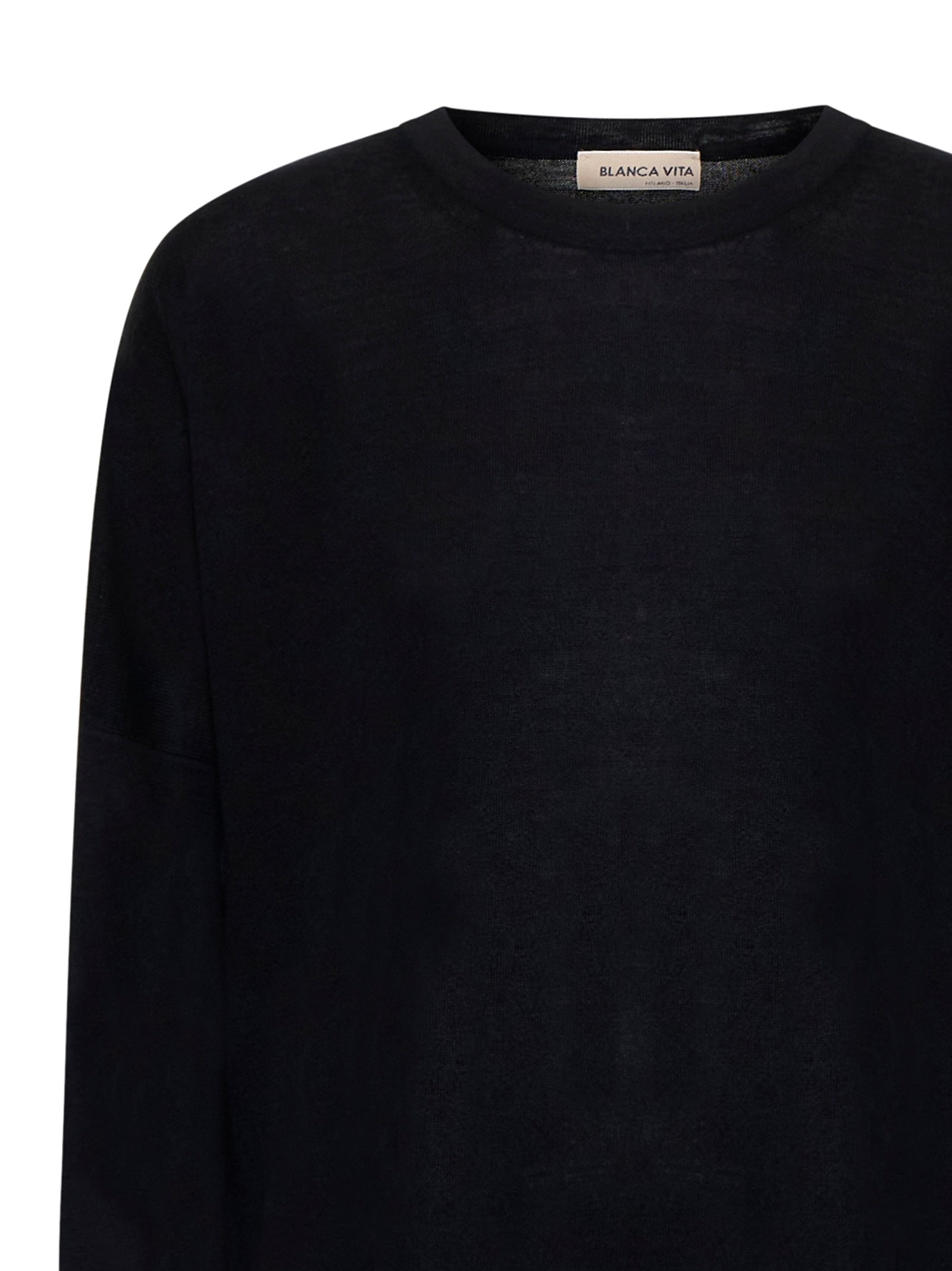 Shop Blanca Vita Sweater In Black