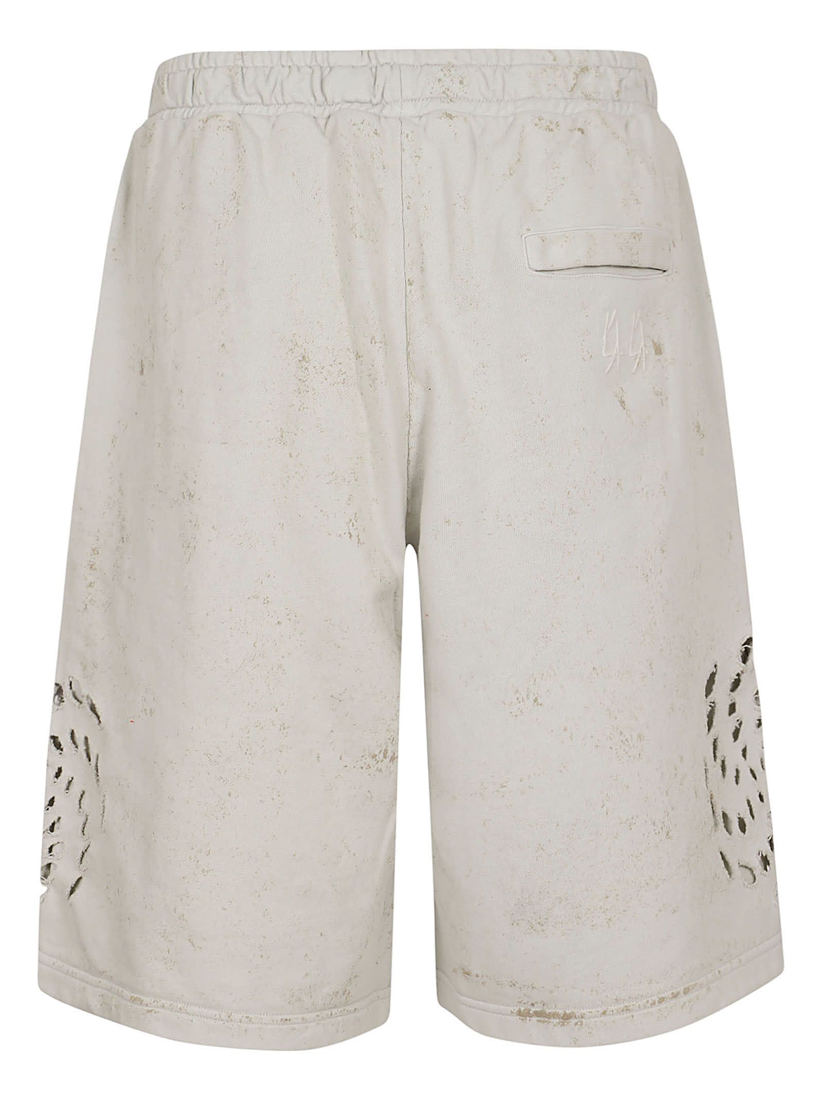 Shop 44 Label Group Trip Short Jersey In Dirty White Gyps