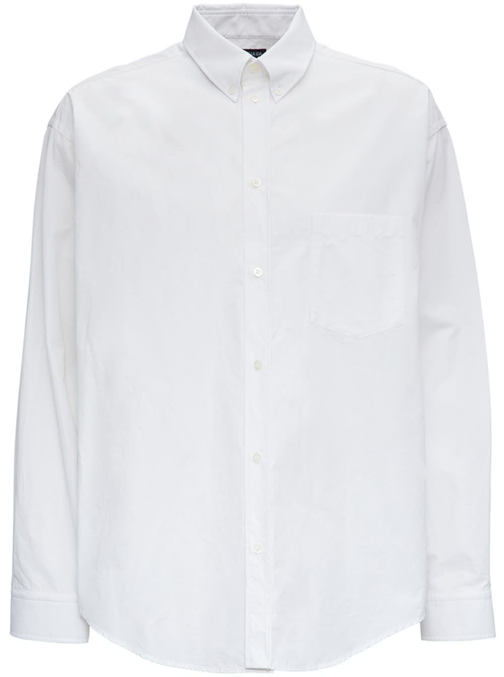 Balenciaga Cotton Shirt With Muli Language Back Print