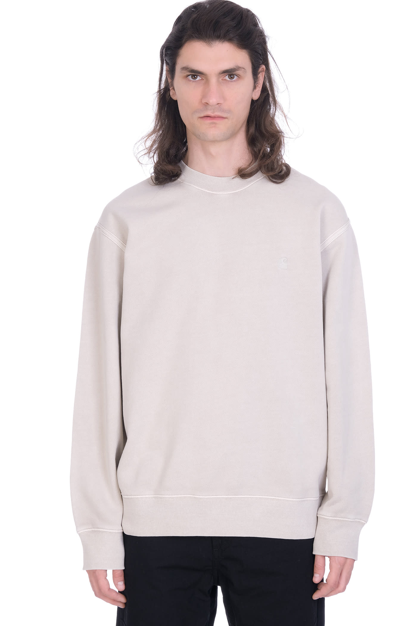 Carhartt Sweatshirt In Beige Cotton