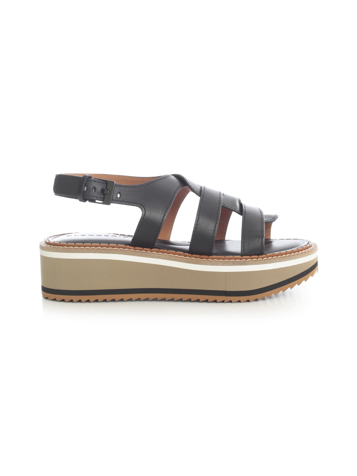 Clergerie Low Sandal W/high Sole