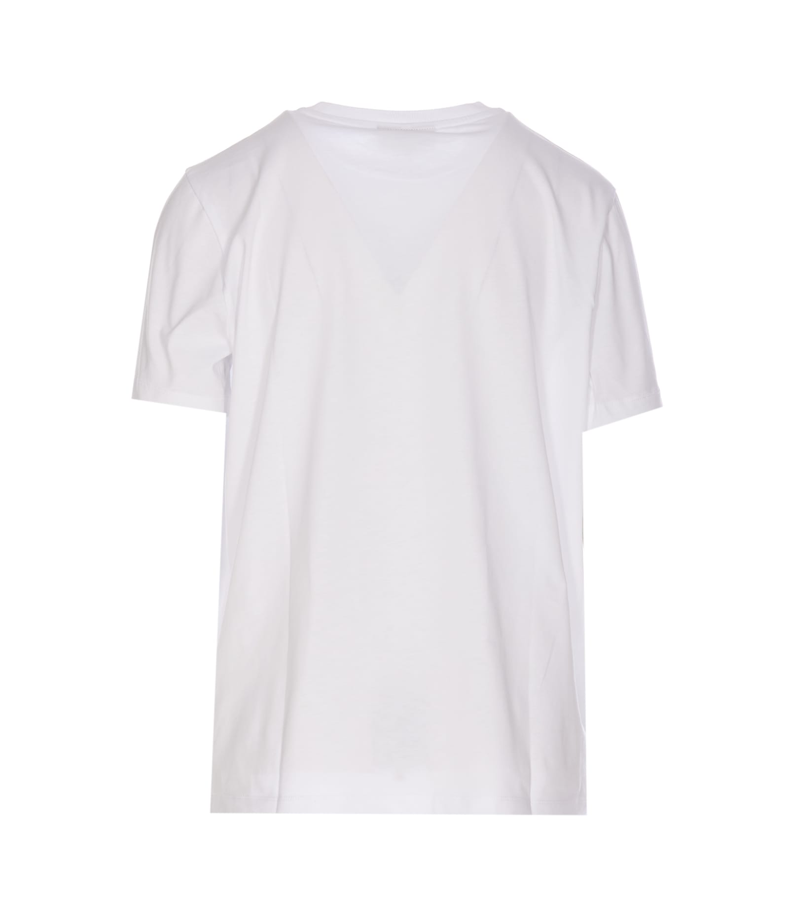 ガニー レディース Tシャツ トップス Green Seahorse Logo T-shirt White-
