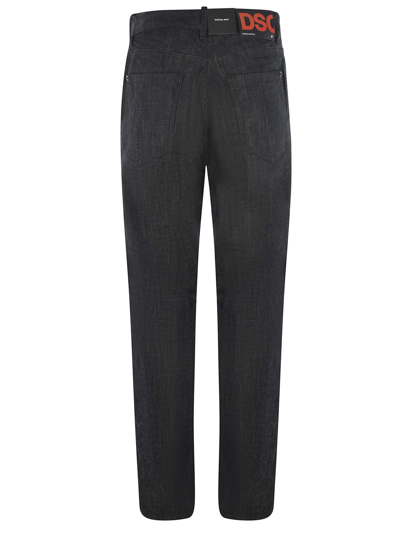 Shop Dsquared2 Jeans  Boston Made Of Stretch Denim In Black