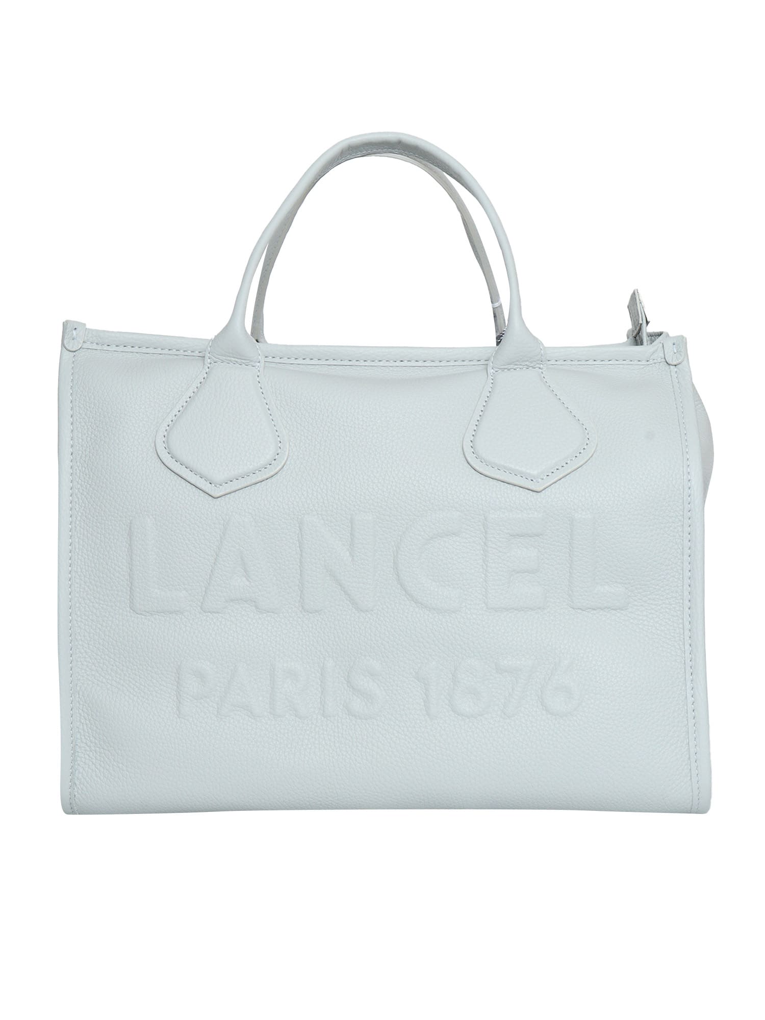Lancel White Cabas Bag