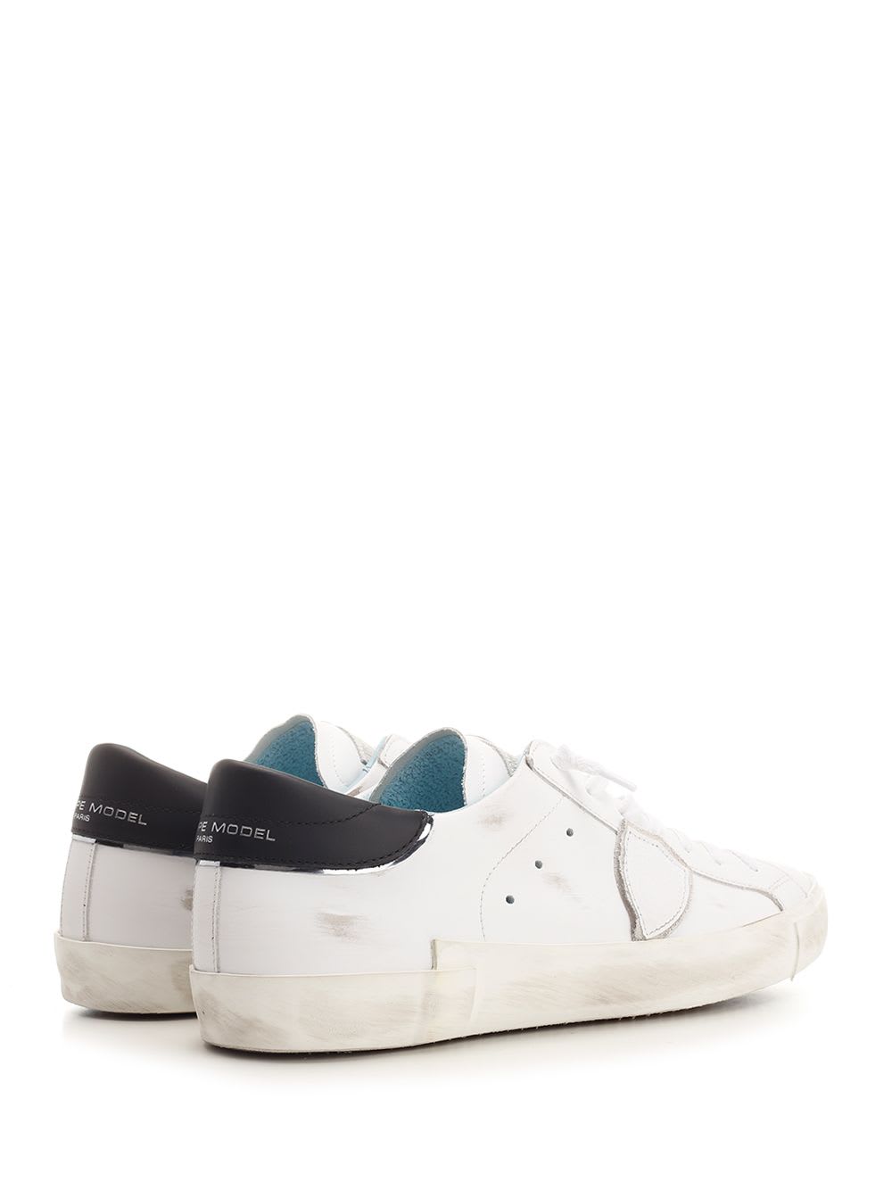 Shop Philippe Model Paris Sneakers In Bianco Nero