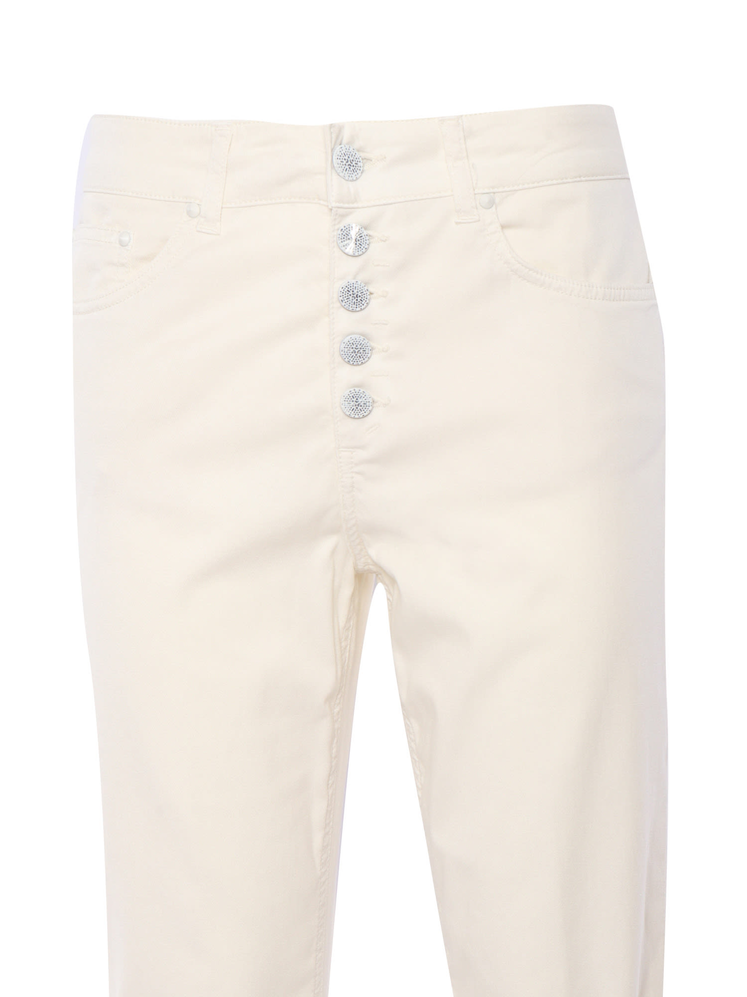 Shop Dondup Cream-colored Jeans In Panna