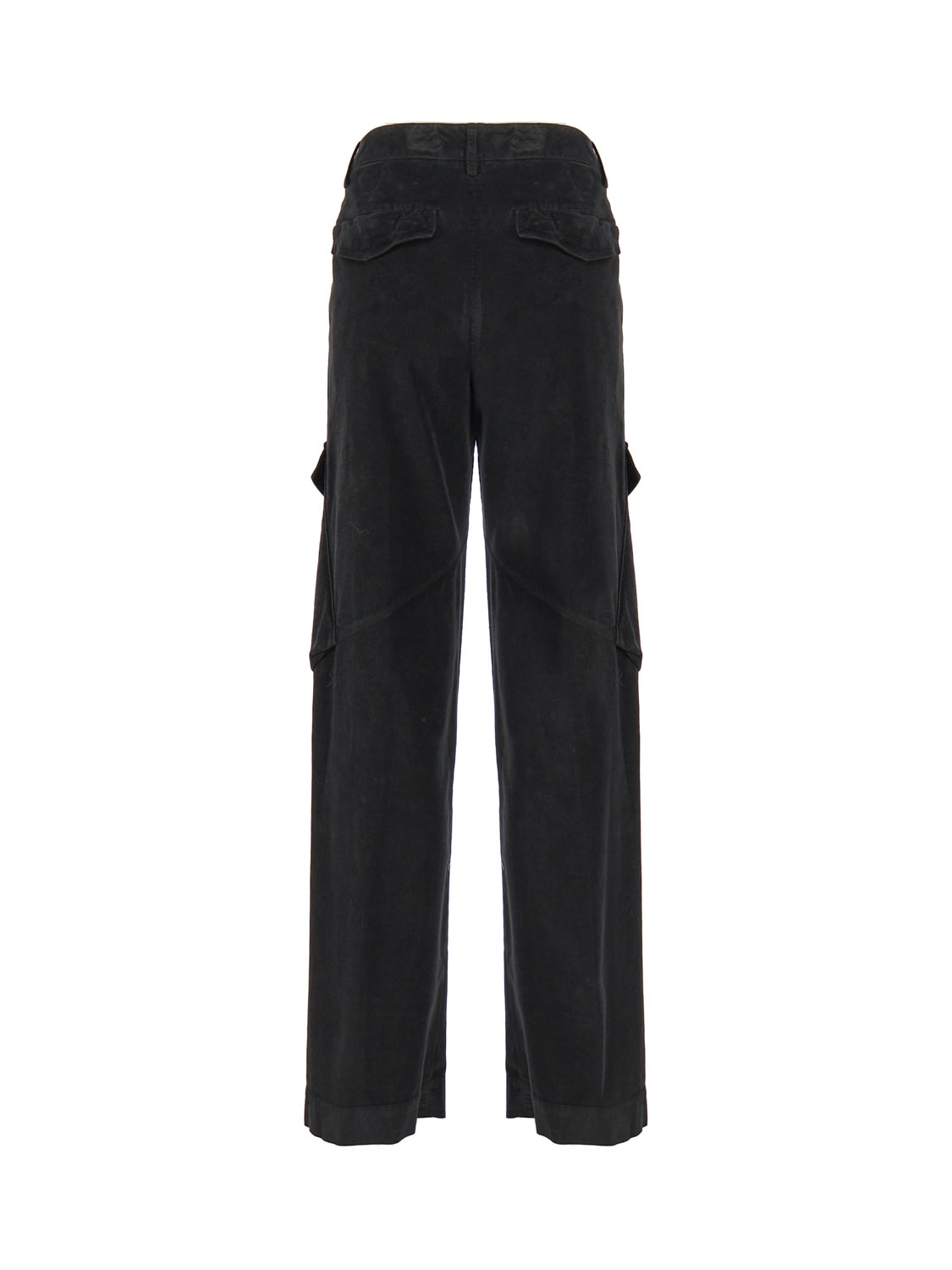 Shop Dondup Camila Loose Trousers In Cotton In Black