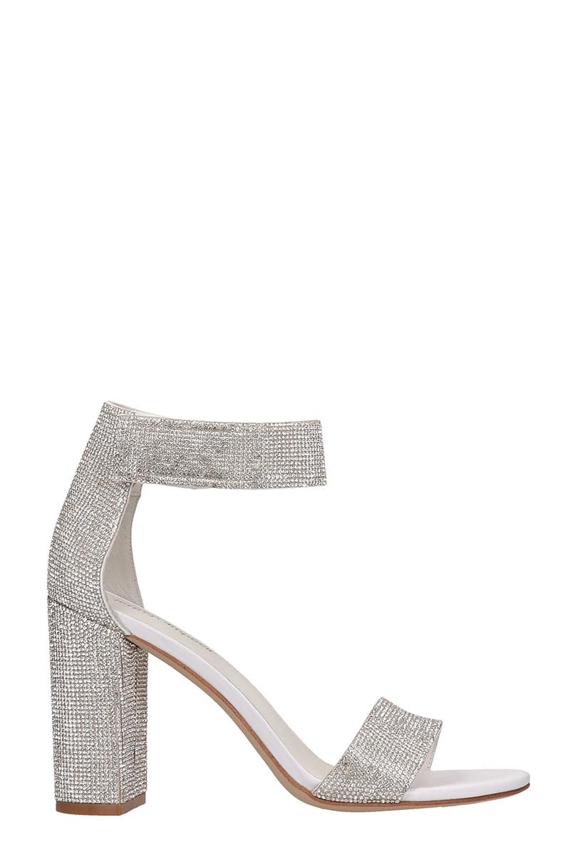 Jeffrey Campbell Lindsay Sandals In Silver Leather