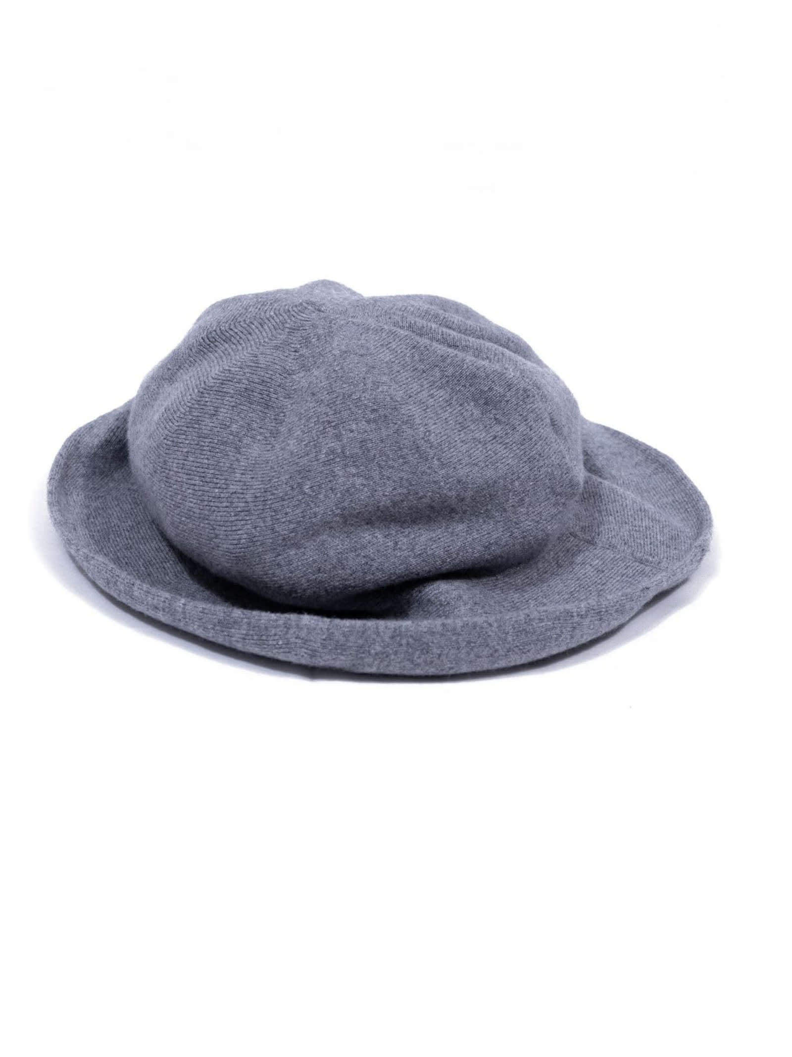 Grey Wool And Cashmere Bucket Hat