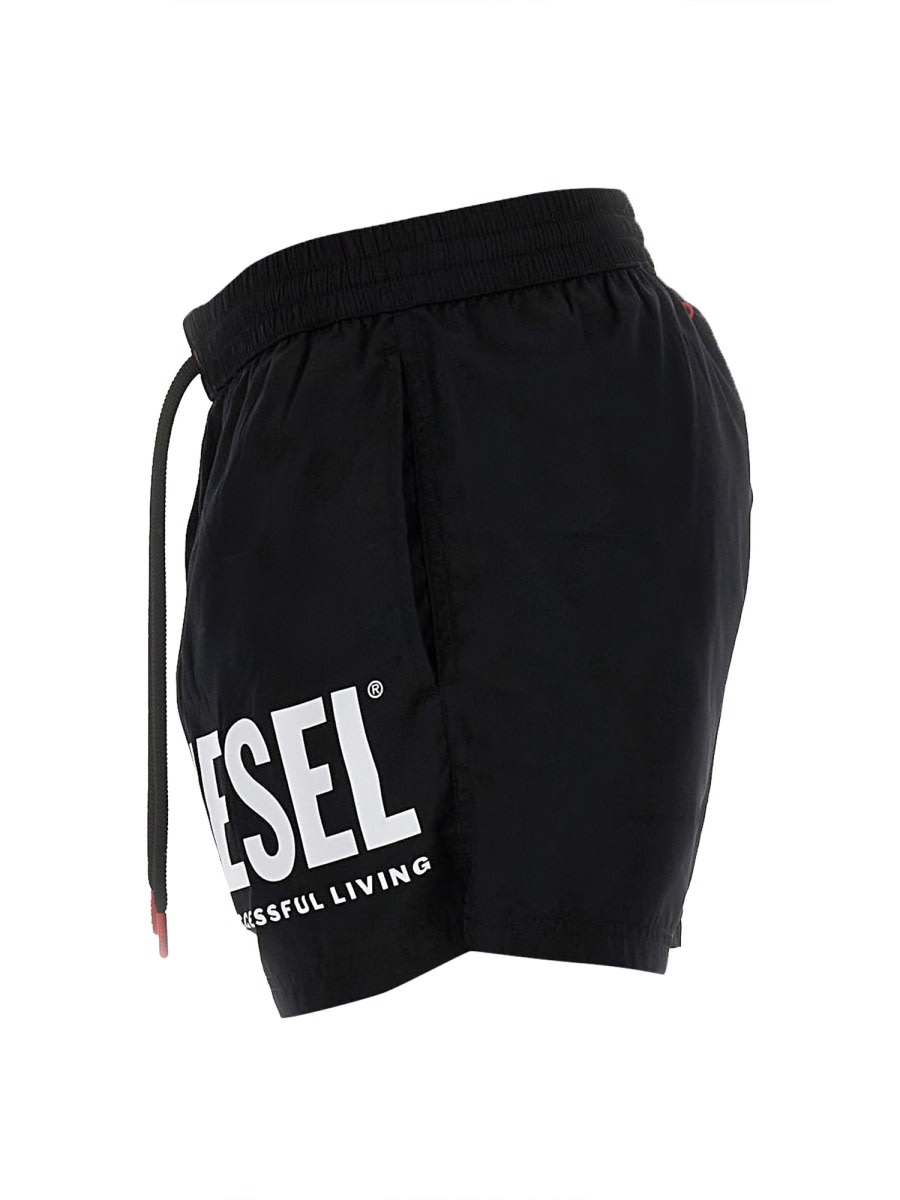Shop Diesel Boxer Costume With Logo In Black