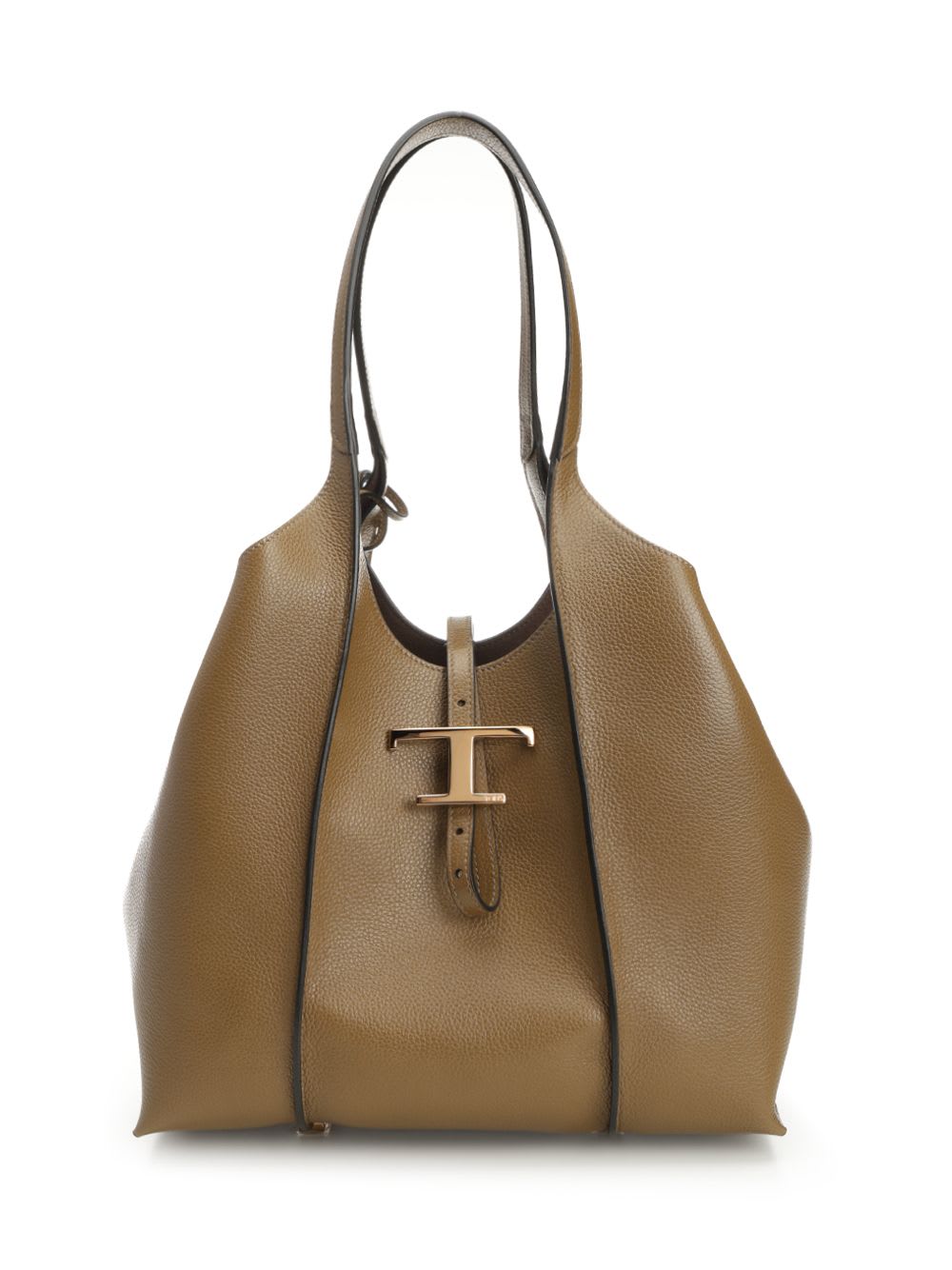 Tod's Tsb Shopping Pend. T Piccola Shoulder Bags Green In Brown