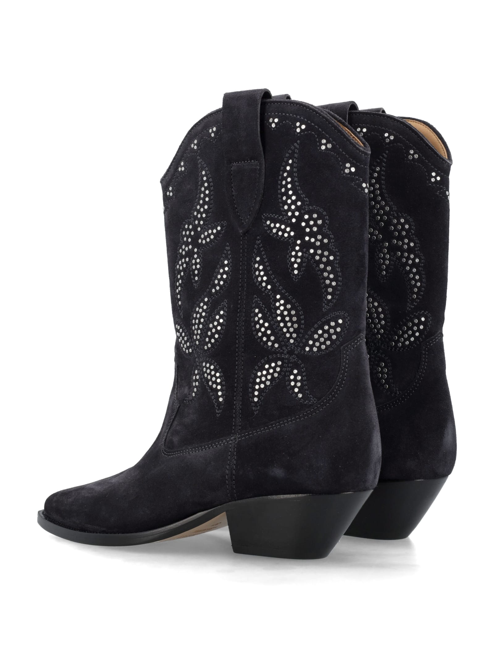 Shop Isabel Marant Duerto Embroidery Boots In Black