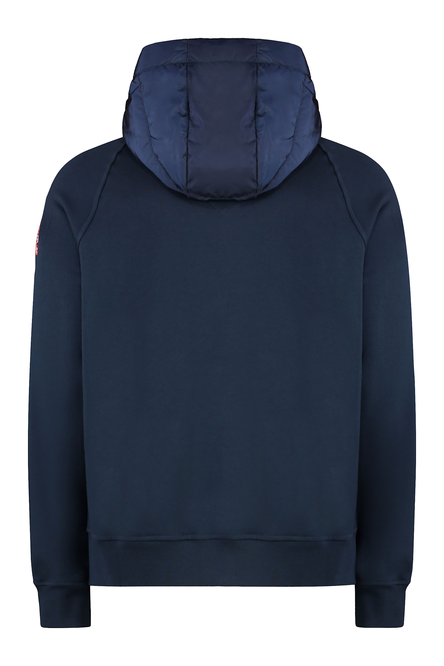 Shop Canada Goose Hybridge Huron Padded Panel Hoodie In Blue