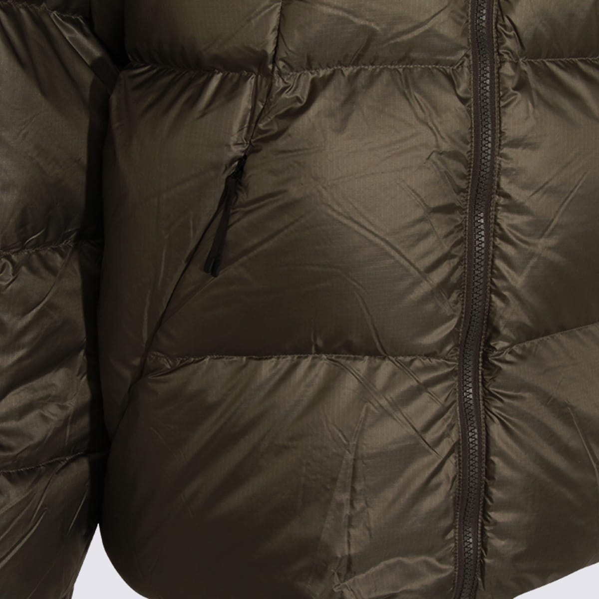 Goldwin Dark Green Nylon Pertex Quantum Down Jacket In Green