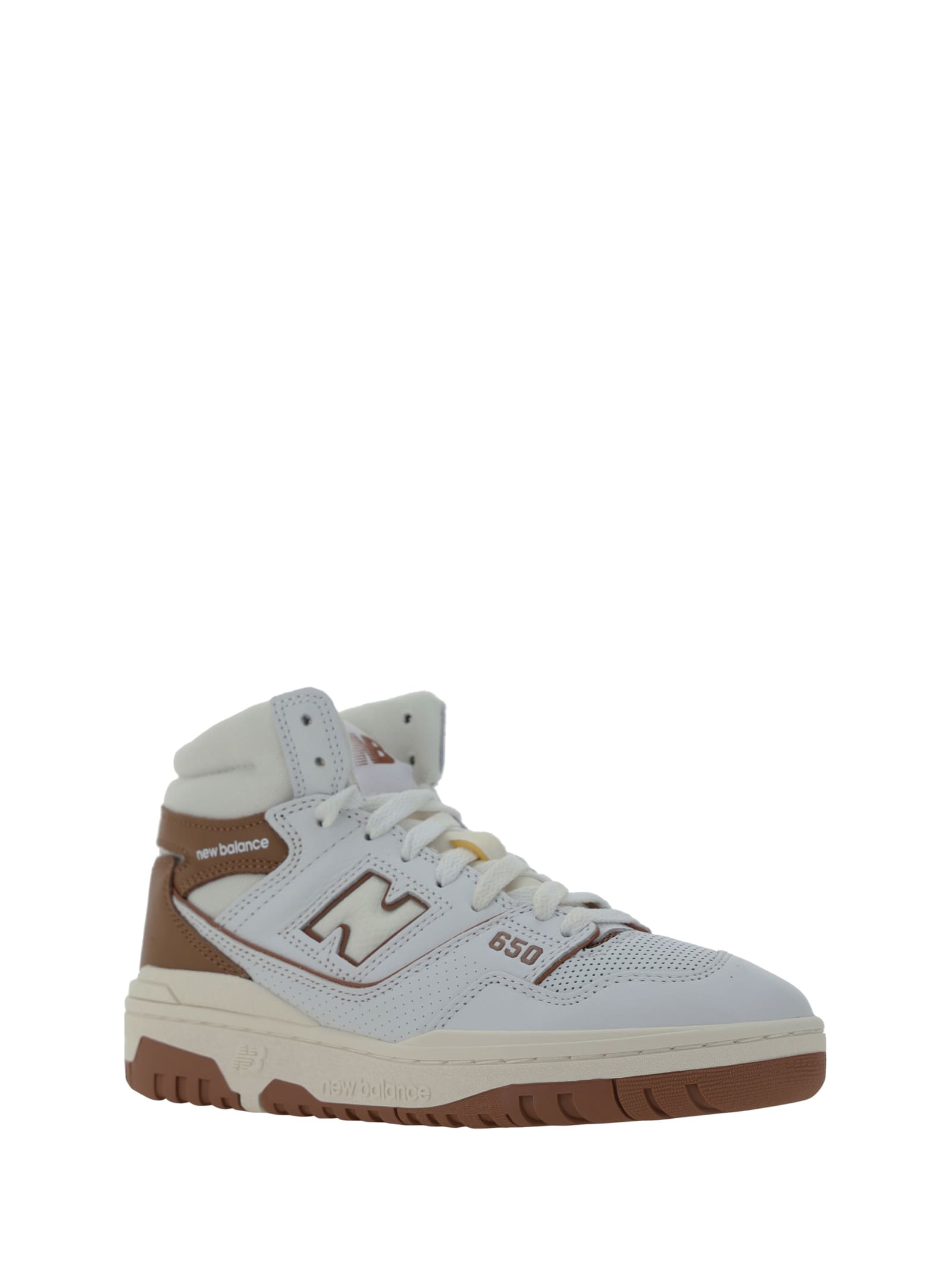 Shop New Balance 550 High Sneakers In Brown