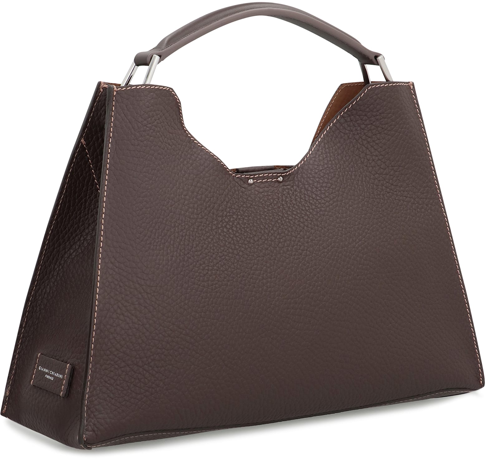 Gianni Chiarini Aurora Leather Handbag In Brown